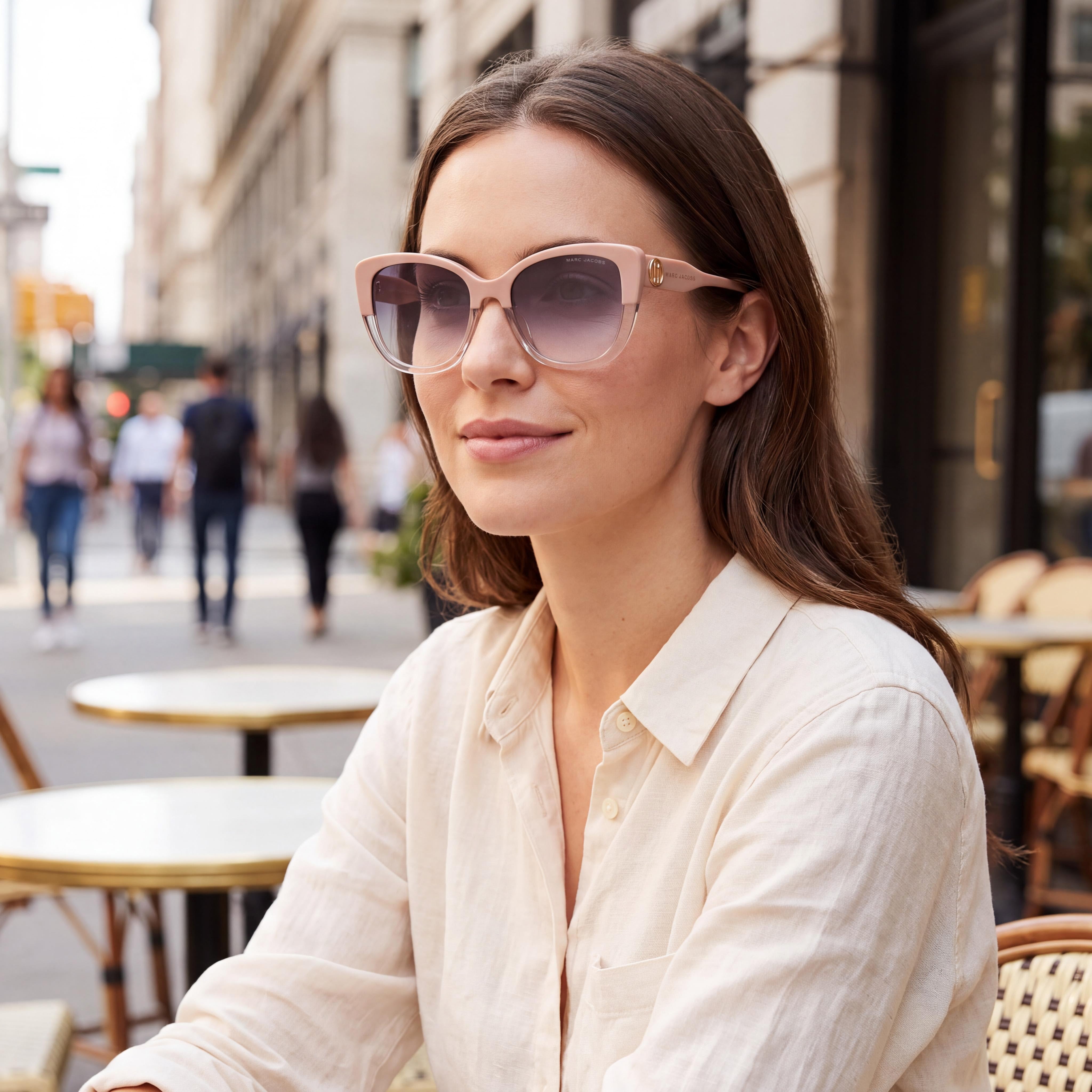 Marc Jacobs MARC815 Classic Women's Acetate Eyewear Beige 17-17-145, Photo 6