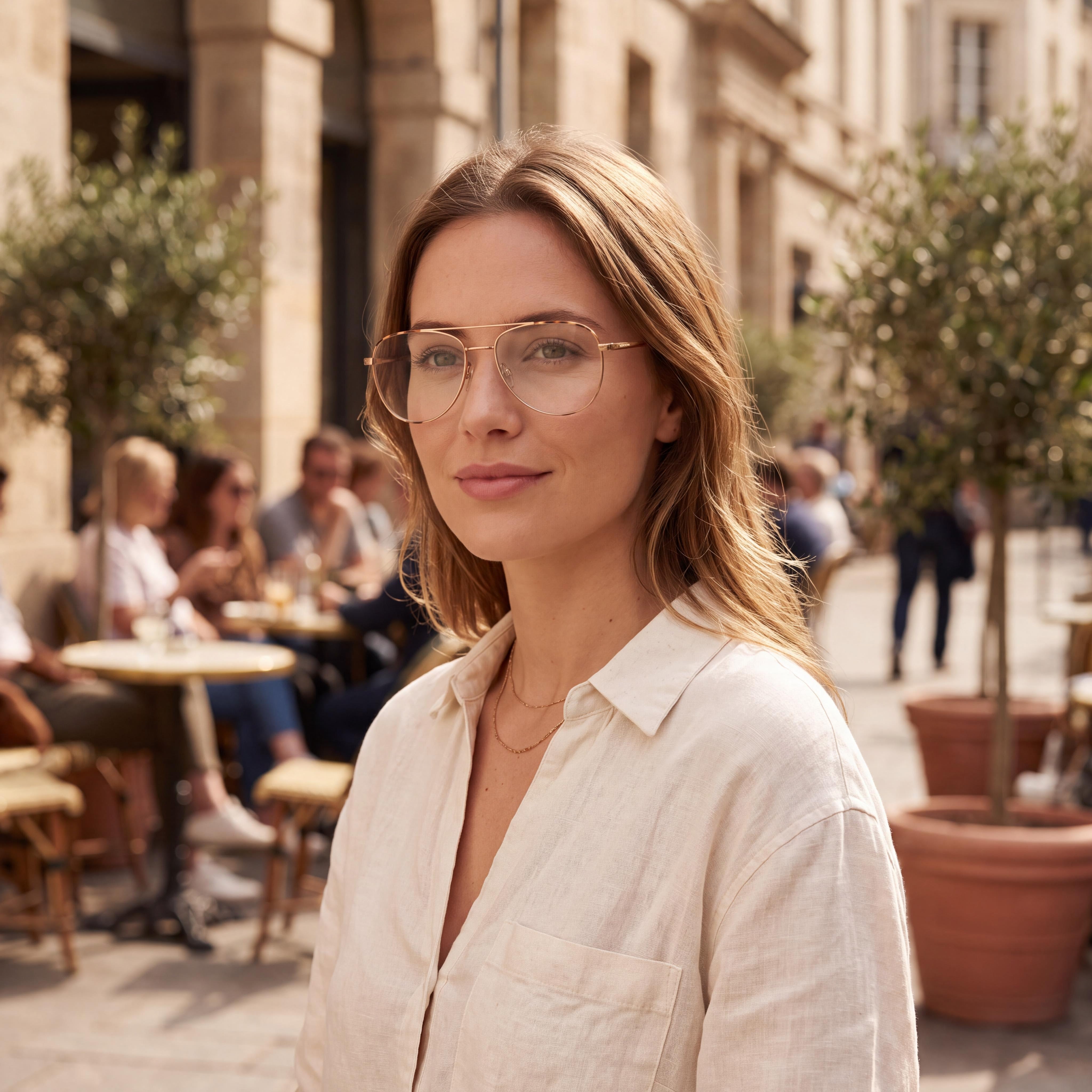 Gafas polarizadas Lucky Brand D313 de metal dorado mate para mujer, lentes de policarbonato, 55 mm de ancho de lente, Photo 5