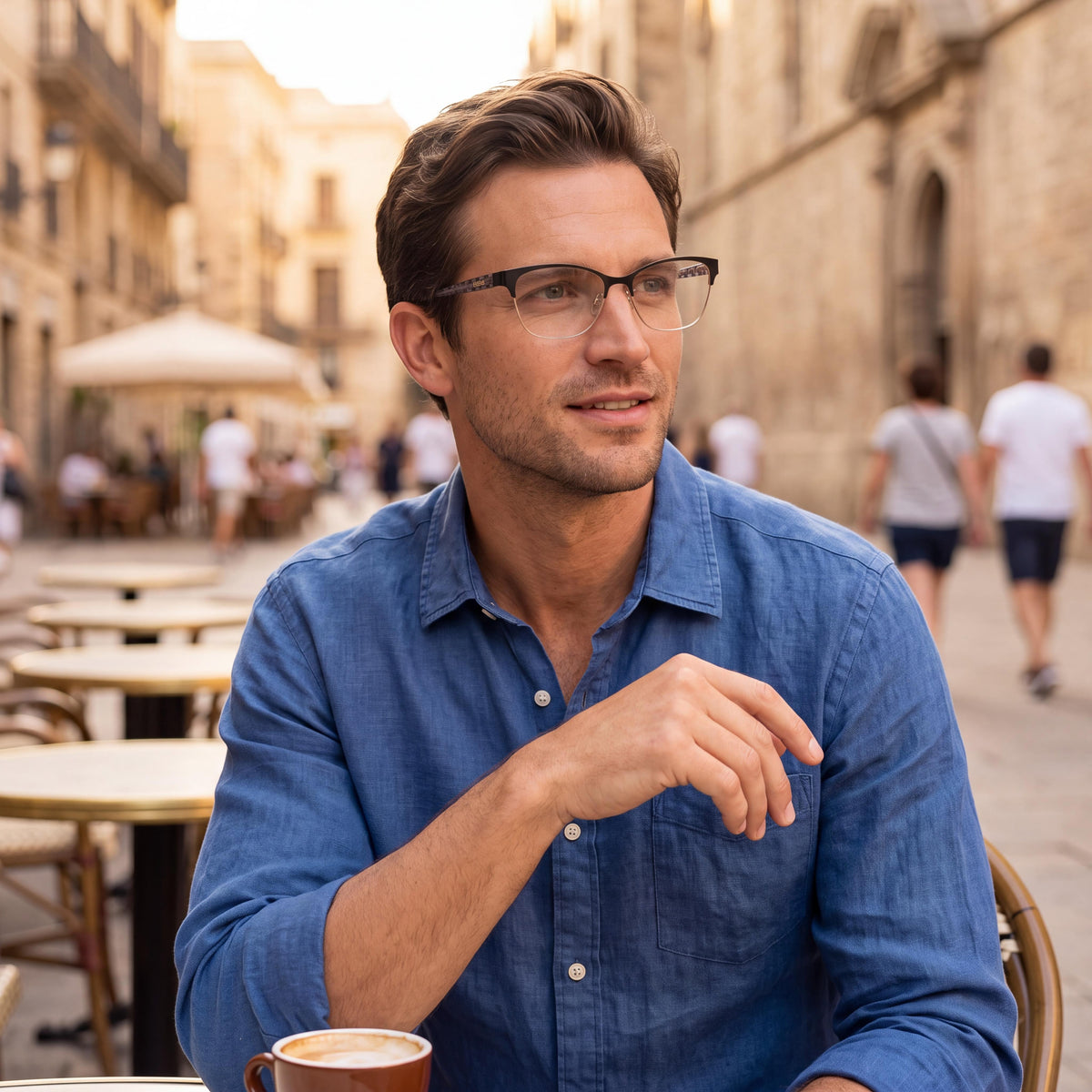 bebe Men’s BB5196 Jet Black Optical Frames with Transparent Demo Lenses – Designed for Custom Prescription, Photo 4
