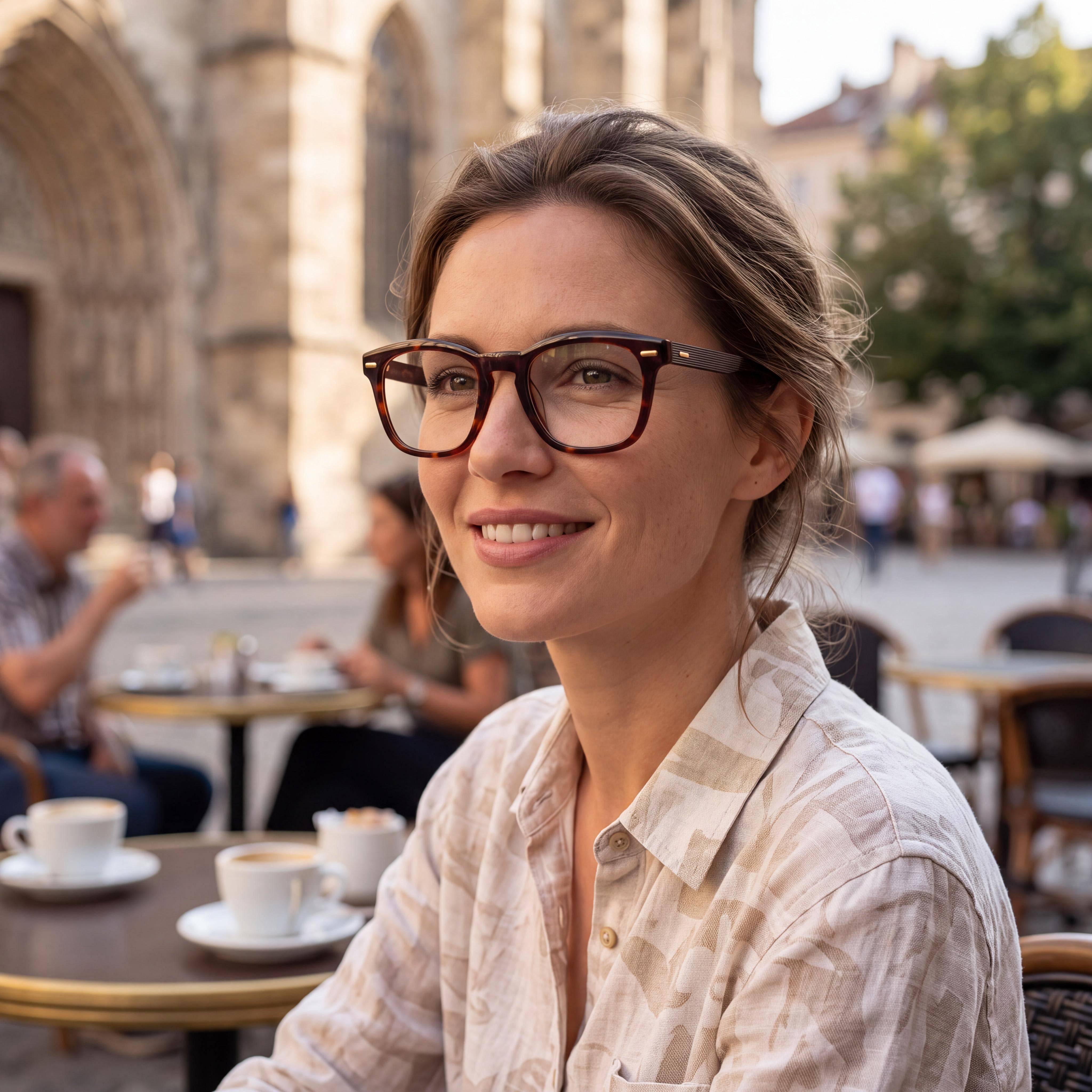 Calvin Klein Ck21517 Eyeglasses for Men and Women with Brown Havana Alloy Steel Frame 51mm, Photo 3