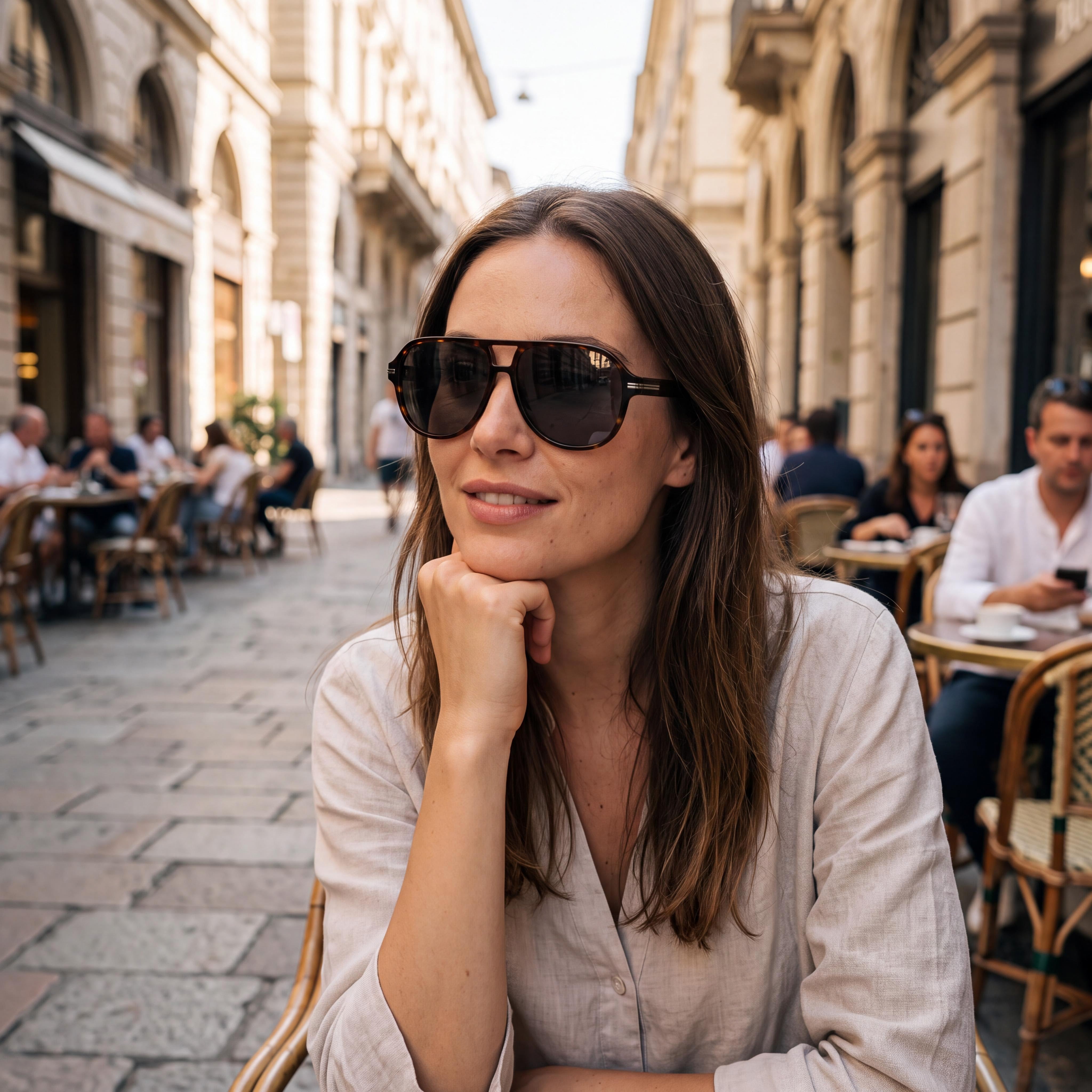 Hugo Boss 086/Ir Unisex Havana ECO ACETATE Polycarbonate Lens Sunglasses, 100% UVA & UVB Protection, Photo 5