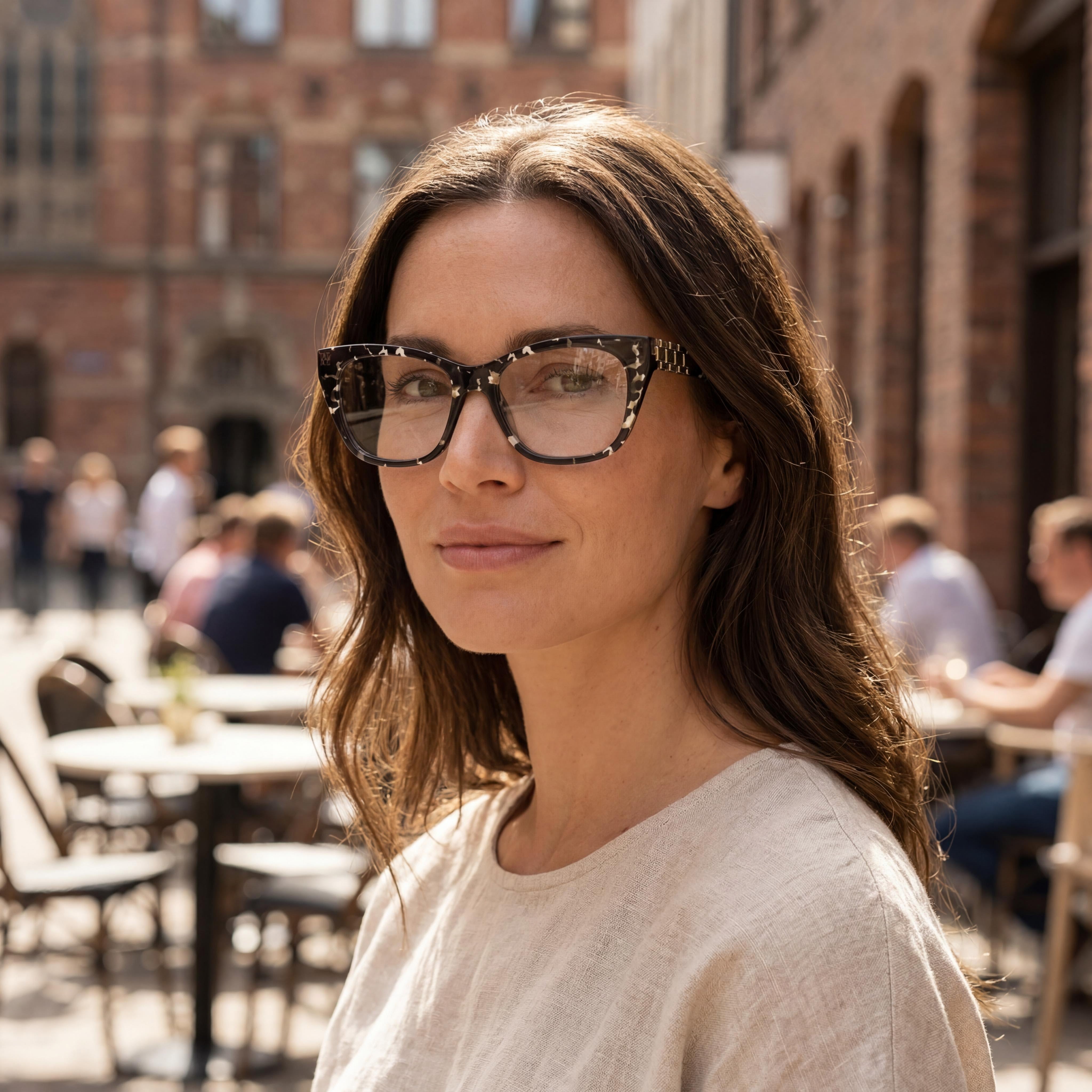 Gafas de sol Victoria Beckham Modern para mujer, de acetato, color negro Havana, con lentes no polarizadas de 52 mm, Photo 6