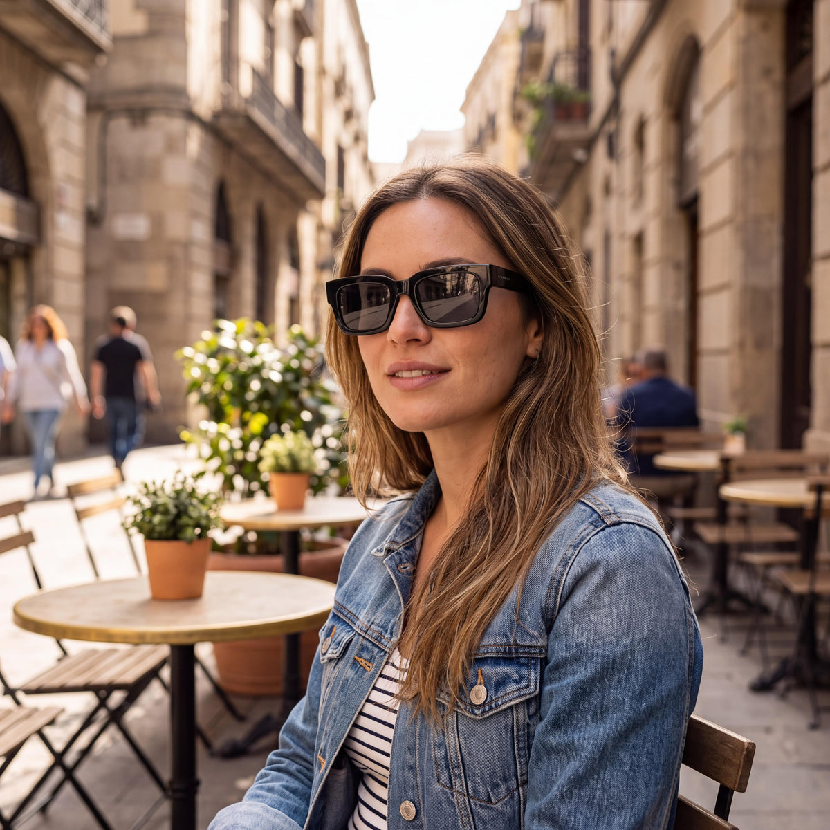 Dragon Alliance Ezra Ll Polar Women's Polarized Lumalens Acetate Sunglasses Shiny Black Smoke 50mm, Photo 6