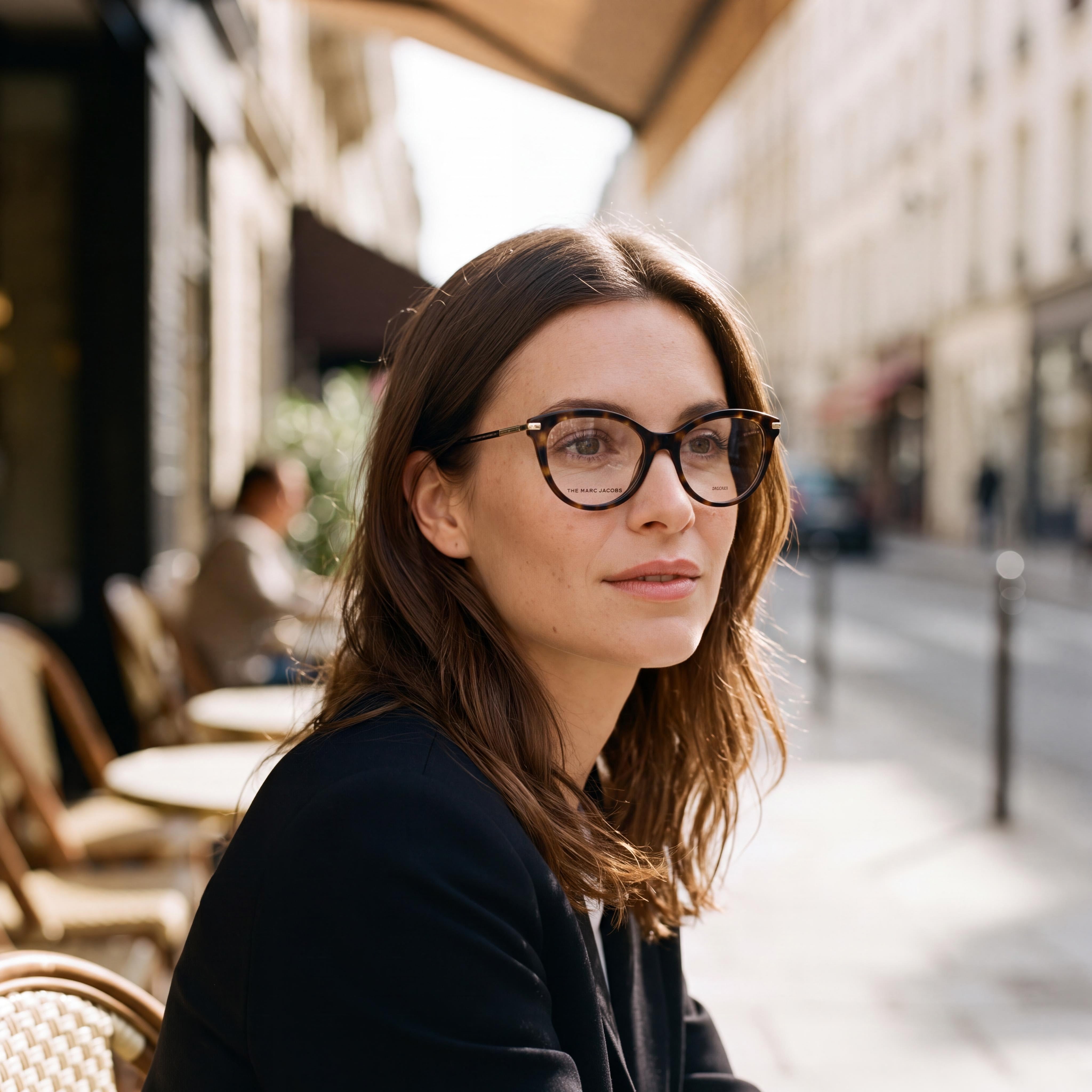 Marc Jacobs Marc 617 Women's Acetate Havana Casual Optical Frame with Transparent Polycarbonate Lenses 52mm, Photo 3
