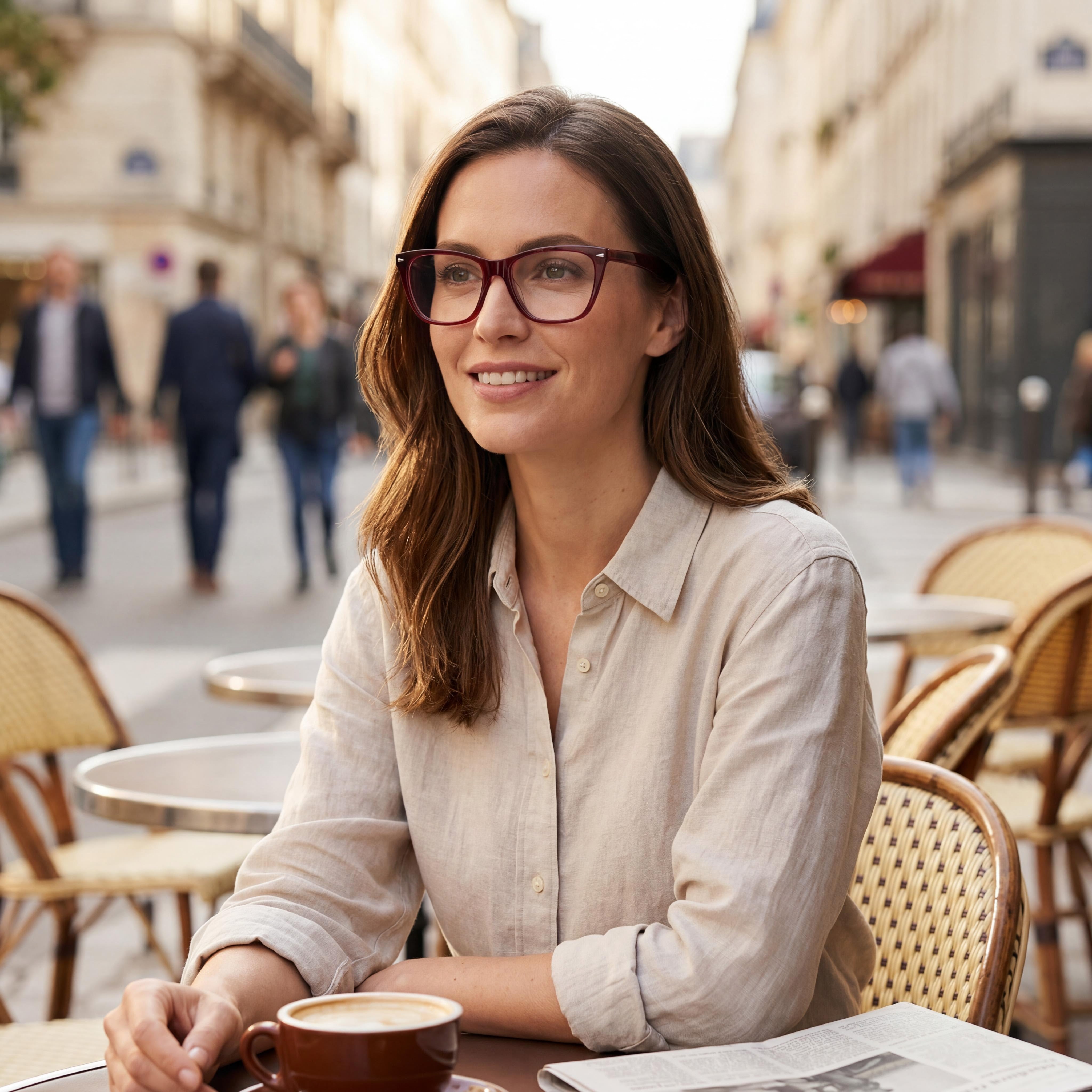Rag & Bone Rnb 3013 Women's Eyewear featuring Burgundy color and Polycarbonate Lenses, Lens Width 53mm, Photo 5