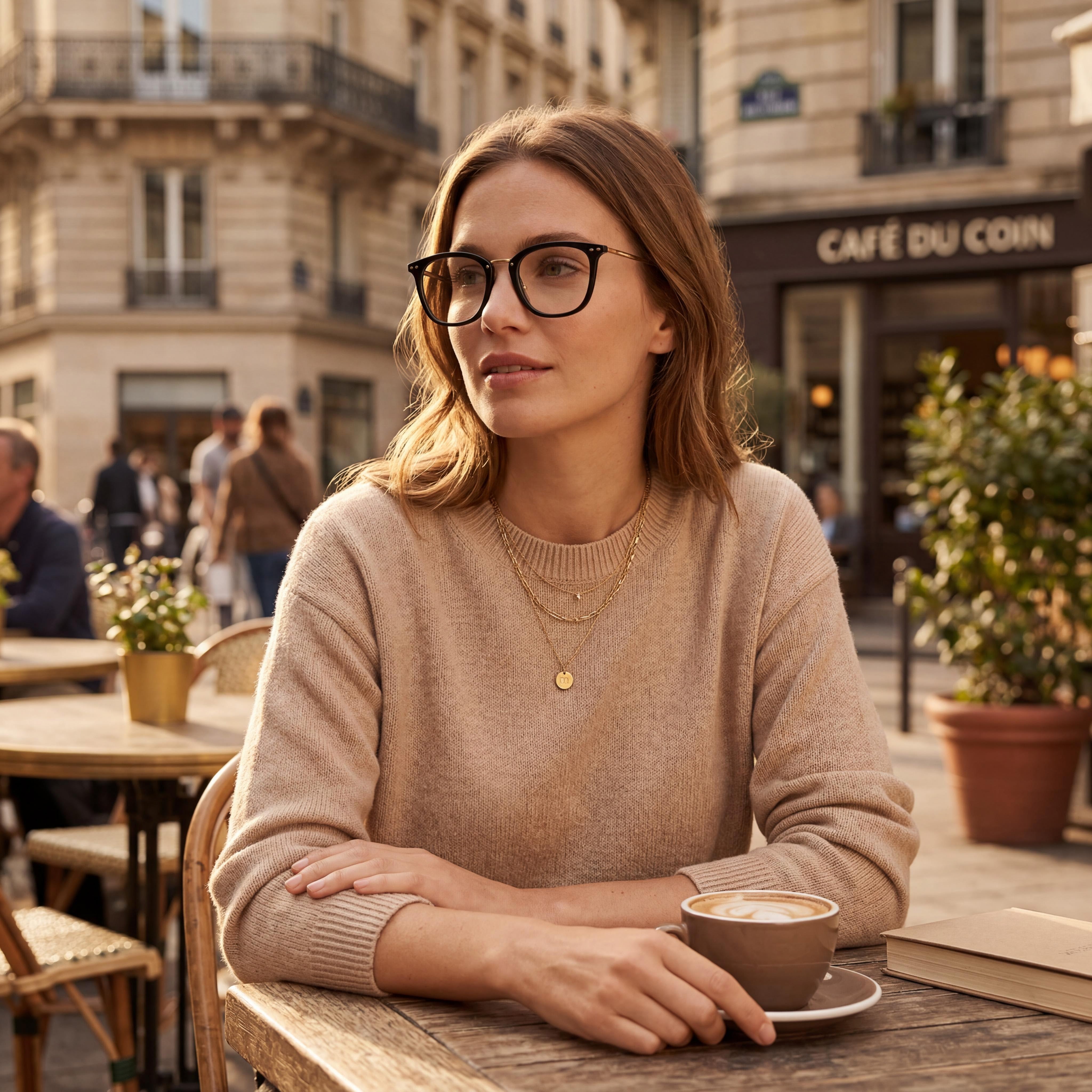 Gafas de sol modernas para mujer Isabel Marant con montura de poliamida negra dorada y ancho de lente de 50 mm, Photo 4