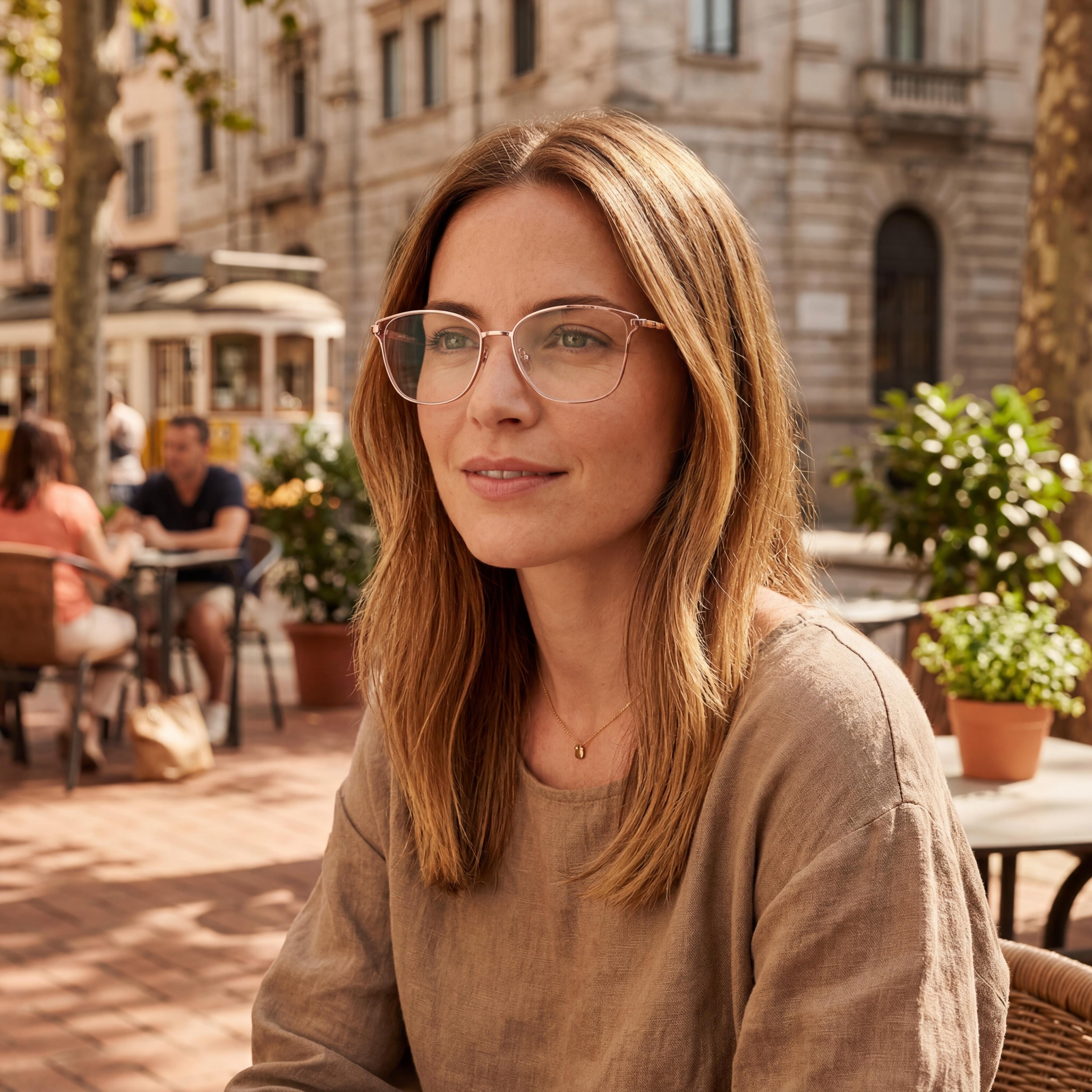 kate spade new york Lowri/F Women's Classic Pink Stainless Steel Eyewear Frames, Featuring 52mm Lens Width, Photo 5