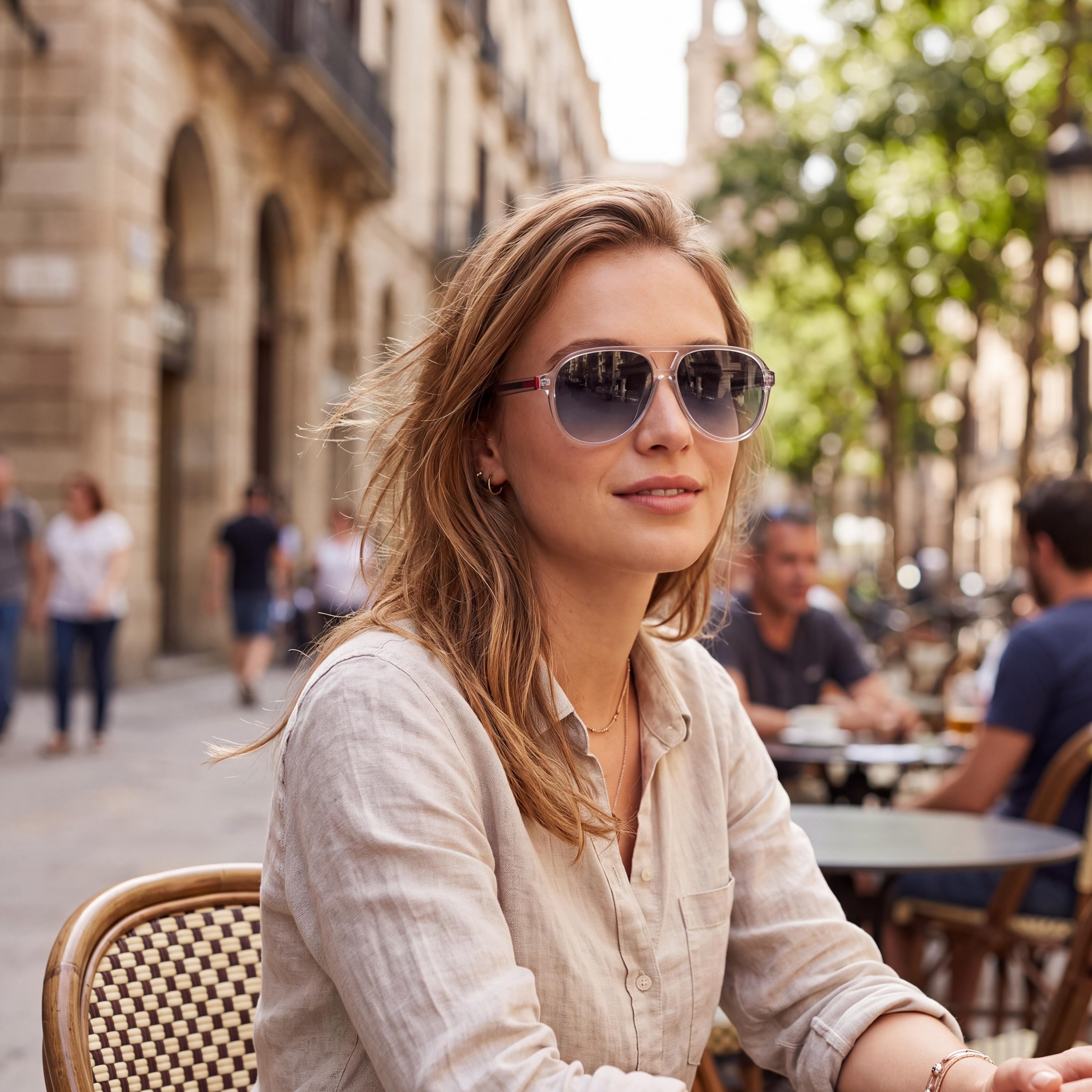 HUGO Women's HG 1334/G/S Mask Sunglasses Blue Grey Plastic Blue Sky Mirror 100% UV Protection 99mm, Photo 4