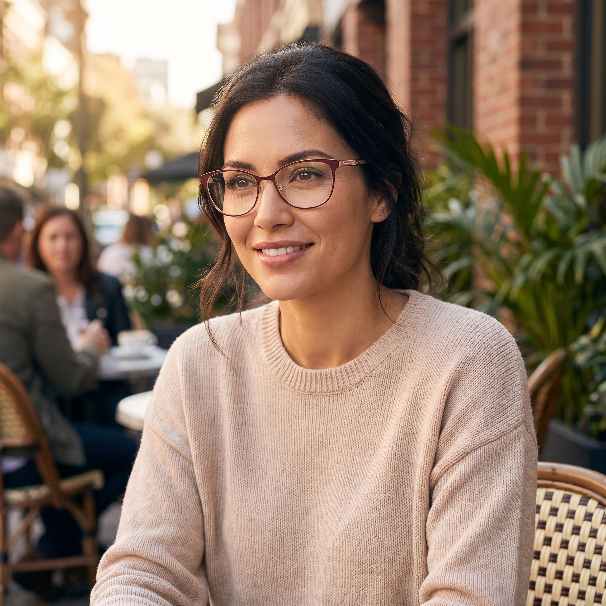 Tommy Hilfiger T. Hilfiger 1778 Women's Black Crystal Stainless Steel Acetate Non-Polarized Eyeglasses 53mm, Photo 5