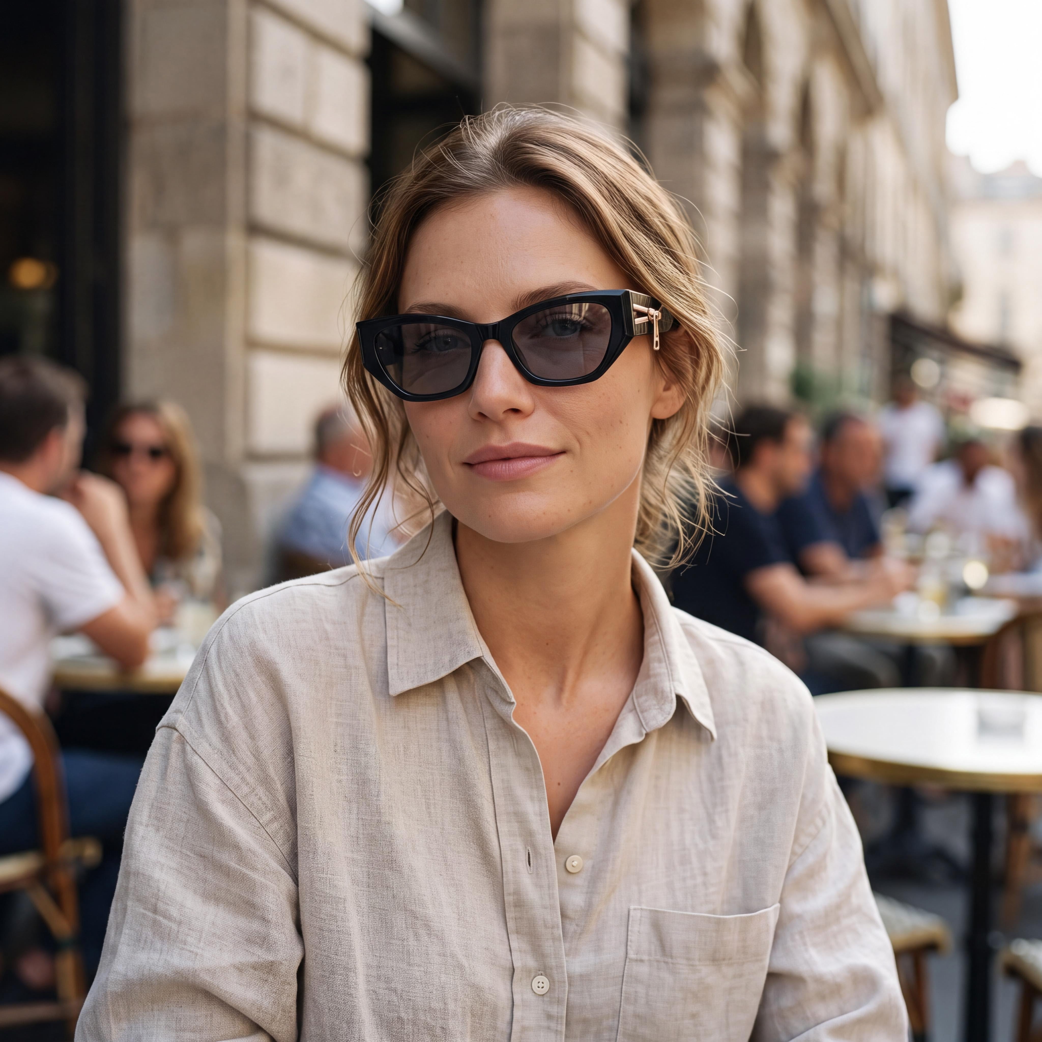 Moschino Casual Women's Lightweight Polyamide Sunglasses Black Dark Grey Frame Black Lens 55mm, Photo 6