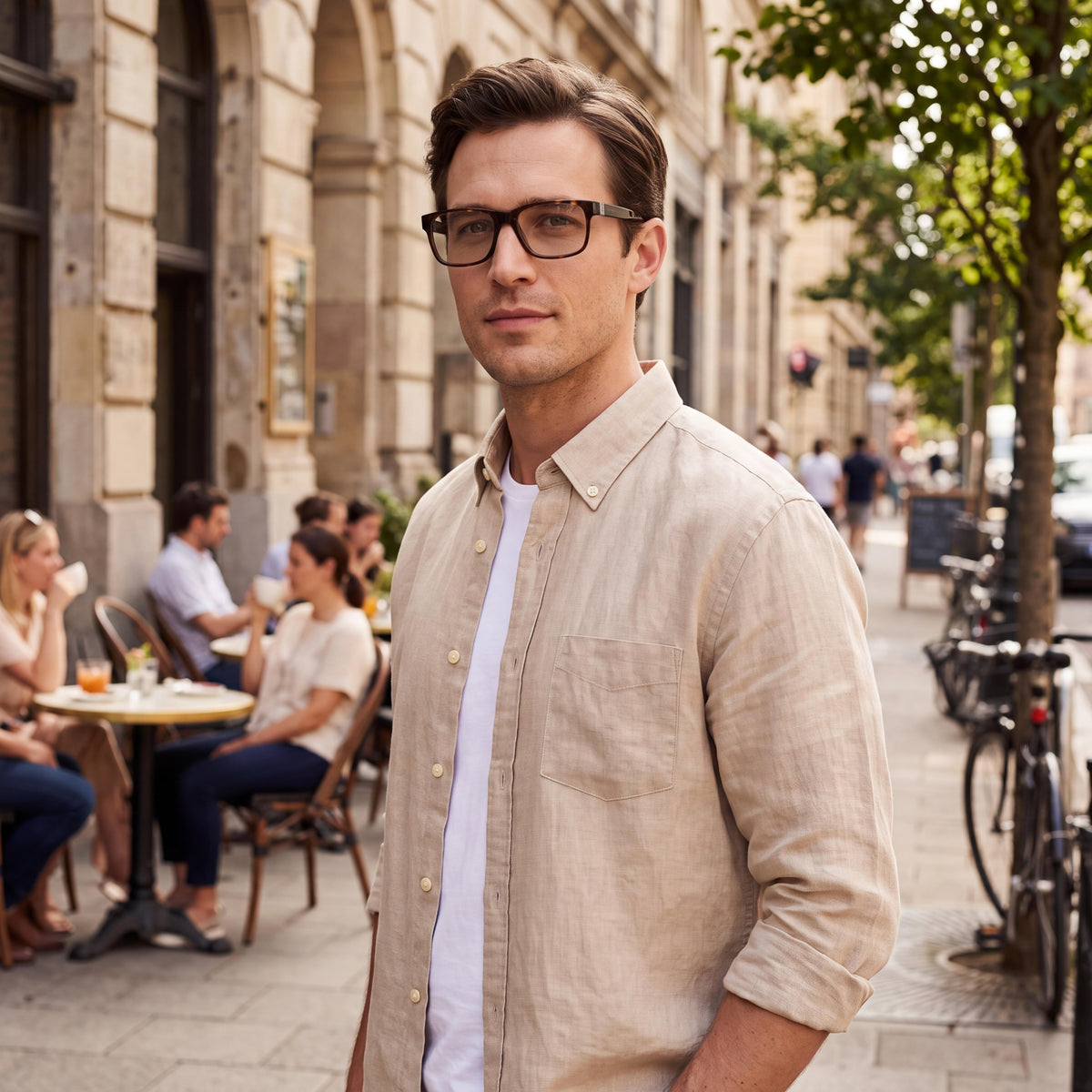Tommy Hilfiger Modern Men's Havana Acetate Frame Non-polarized Polycarbonate Lenses Sunglasses 57mm, Photo 5