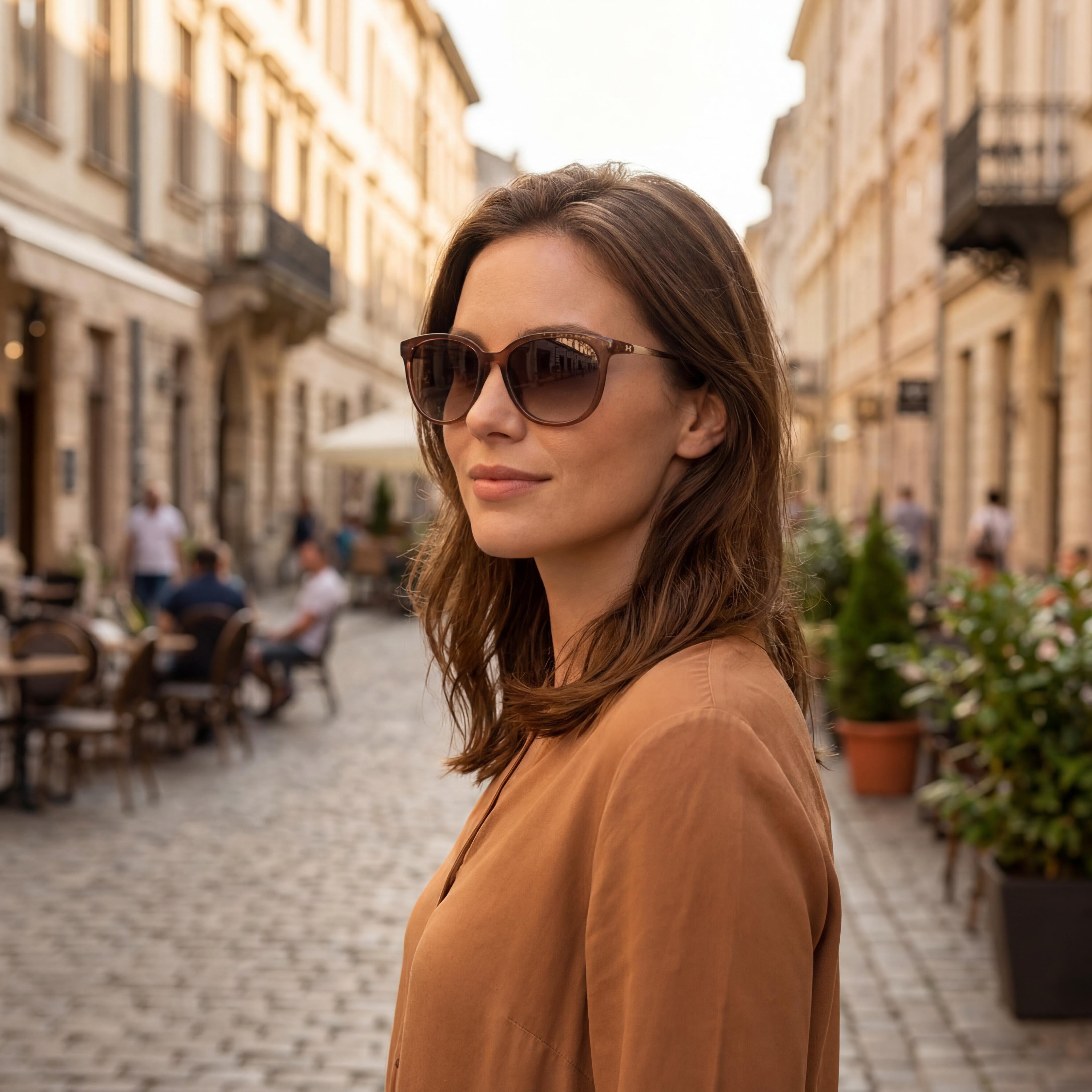 Under Armour Ua Circuit Women's Brown Crystal Polyamide UV Protection Sunglasses 54-18-145, Photo 6