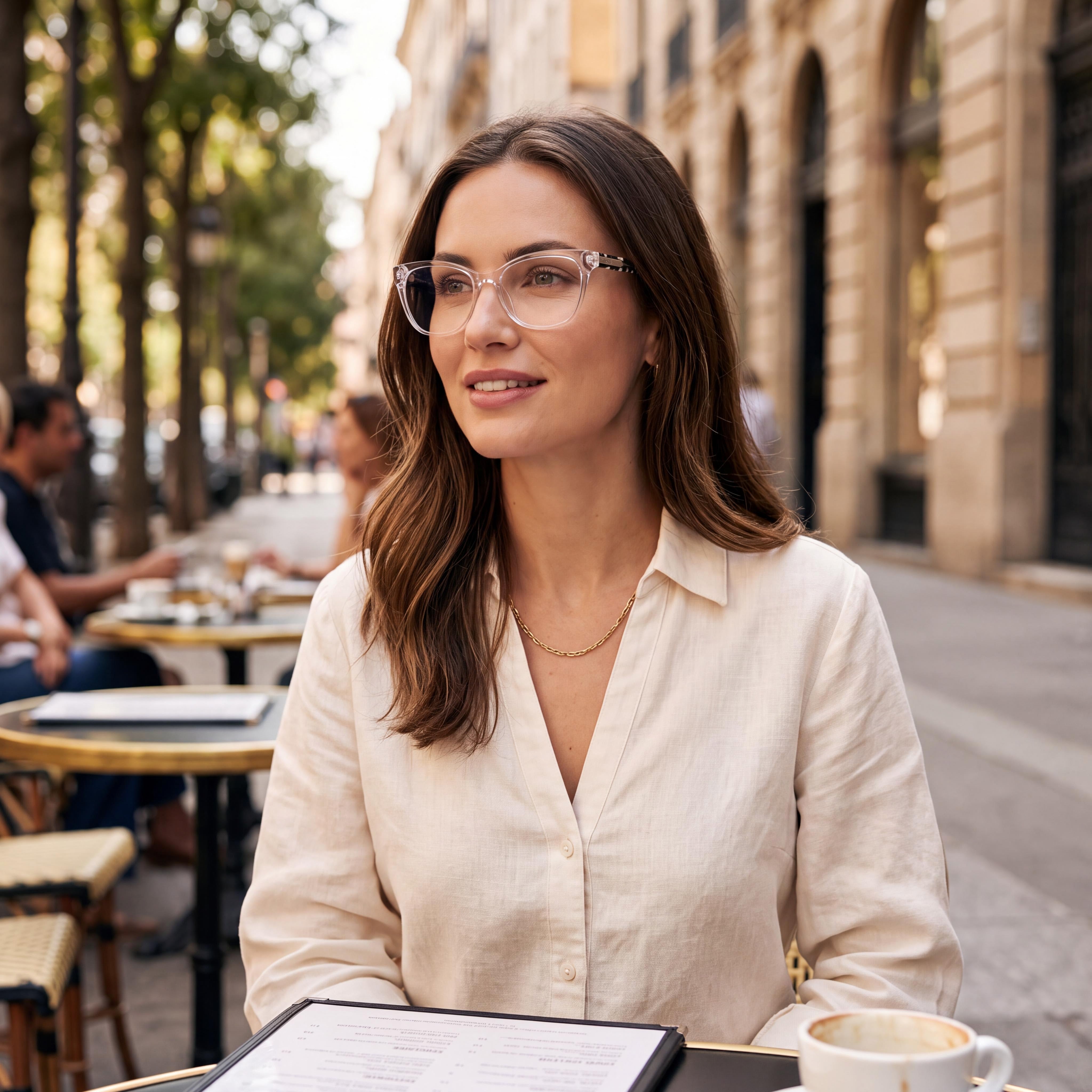 bebe Bb5210 Unisex Crystal Acetate Full Rim Cat Eye Eyeglasses 53mm Lens Width 16mm Bridge 140mm Temple Length, Photo 4