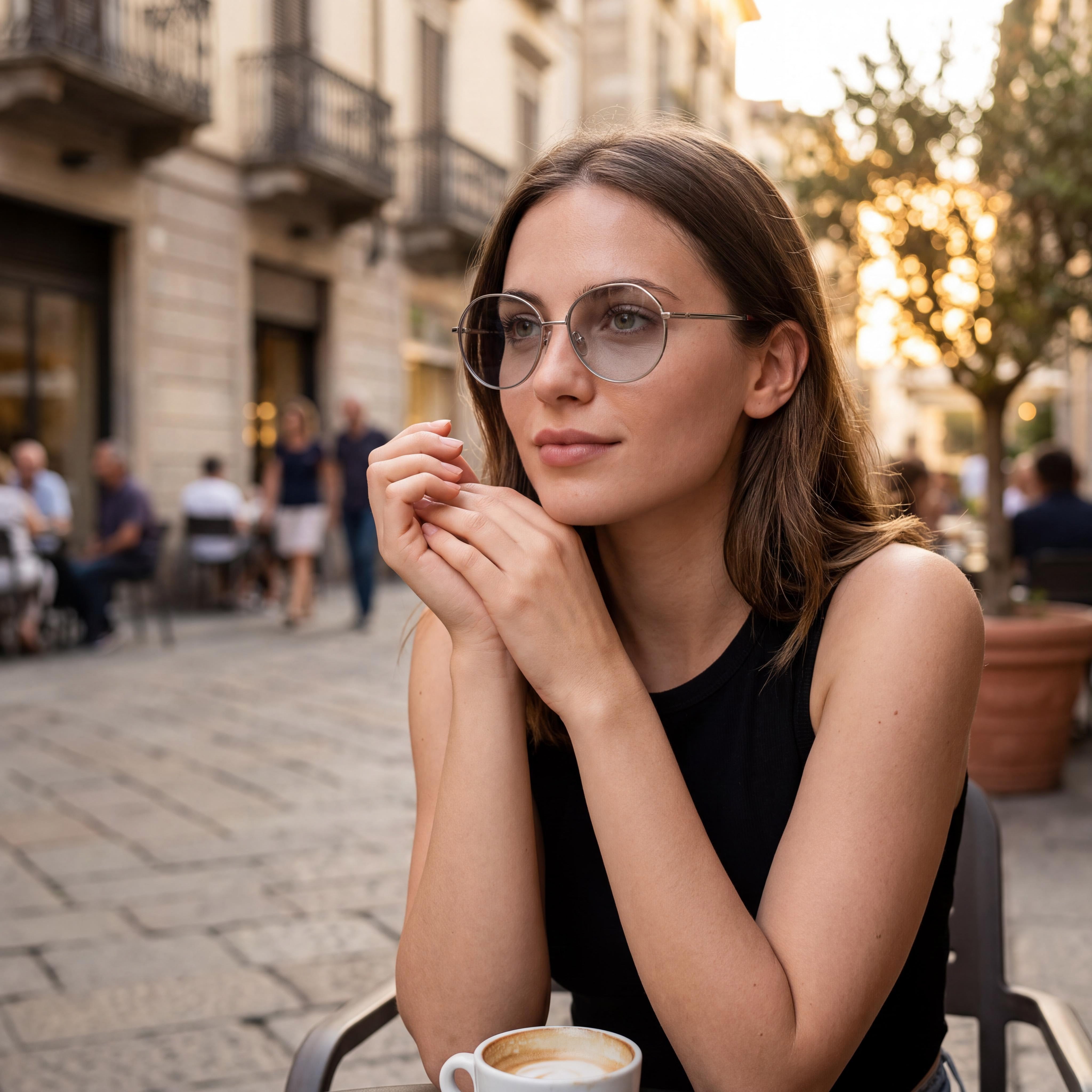Gafas polarizadas MaxMara para mujer con montura de metal rutenio claro y lentes de policarbonato multicolor de 56 mm, Photo 5