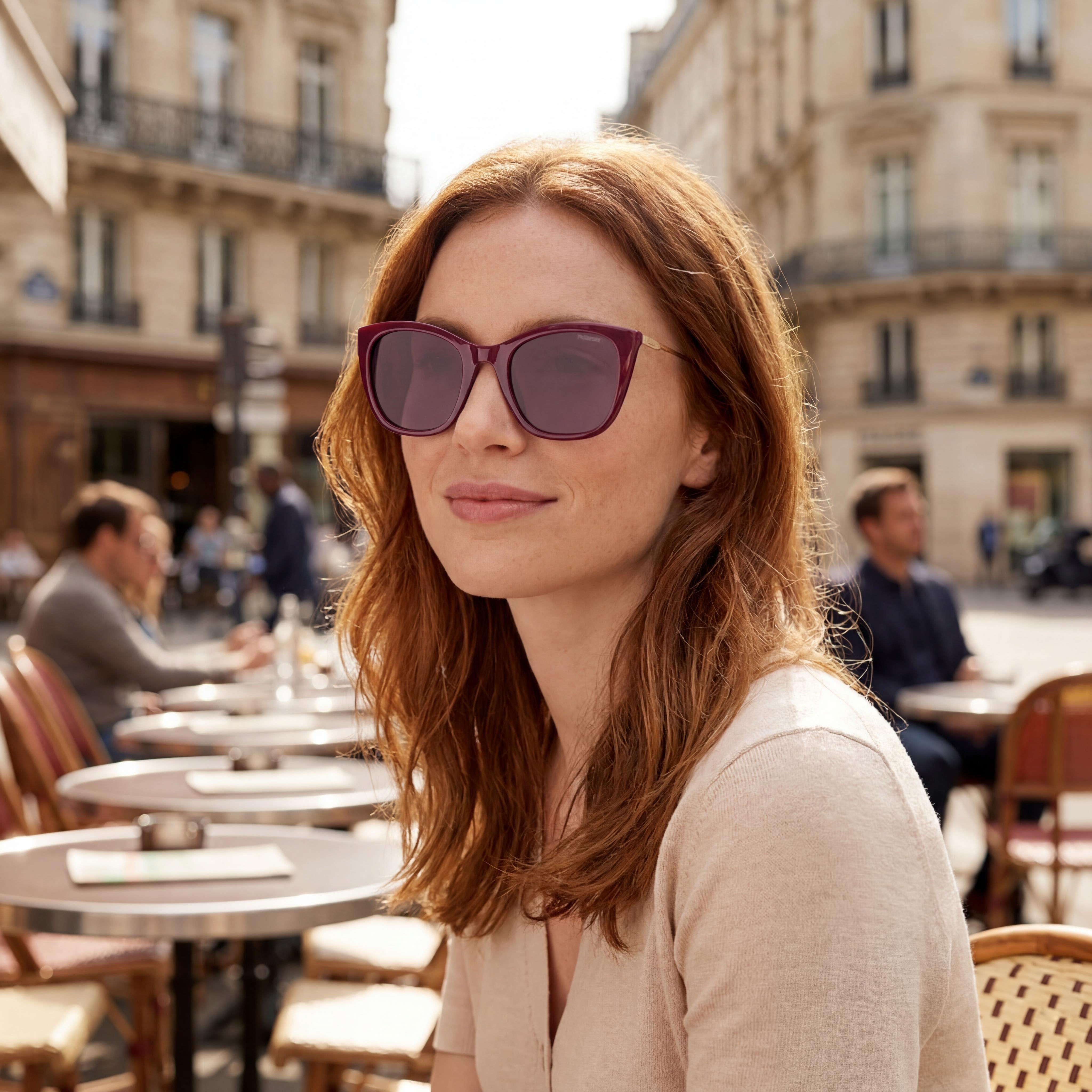 Polaroid Women's PLD 4144/S/X Casual Violet ECO CO-POLYESTER Frame with Violet Polarized UV Protection Lenses 52mm, Photo 4