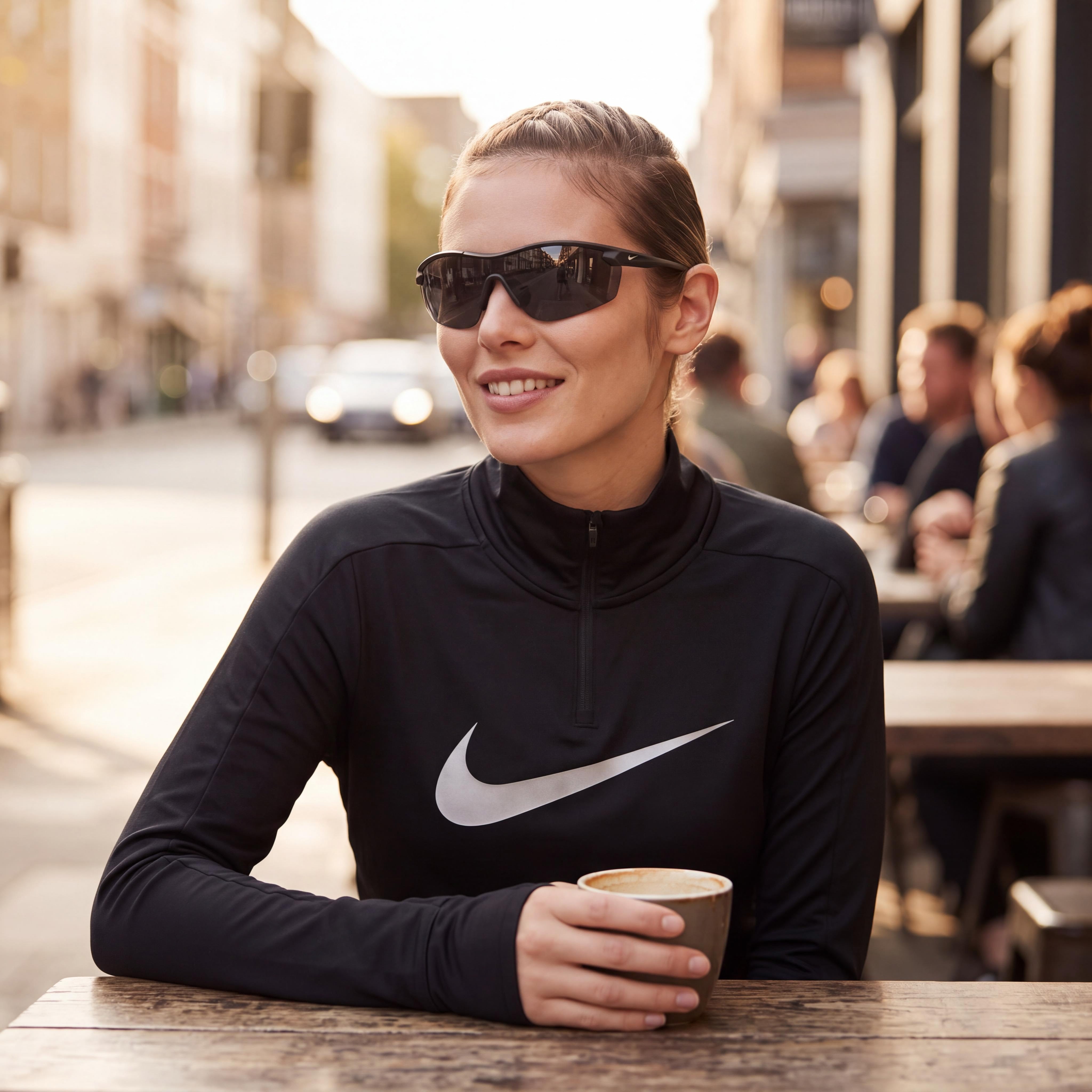 Nike NIKE VICTORY ELITE DV2131 Gafas de sol para mujer, acero inoxidable negro mate, gris oscuro sin polarizar, protección UV 100%, 60 mm, Photo 5
