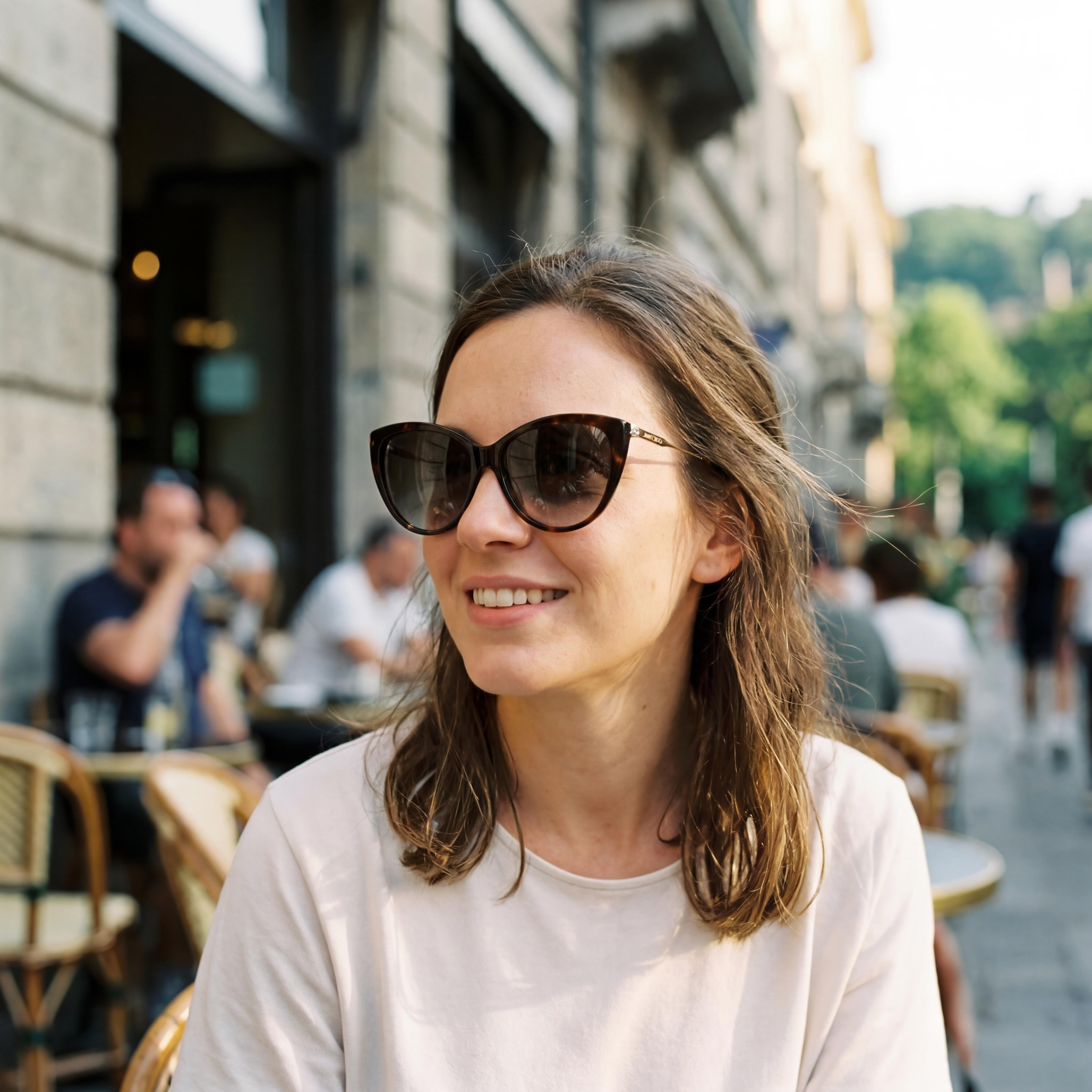 Jimmy Choo  RYM/S Women's Cat Eye Acetate Havana Frame Polycarbonate Lens 100% UV Protection Sunglasses 60mm, Photo 4