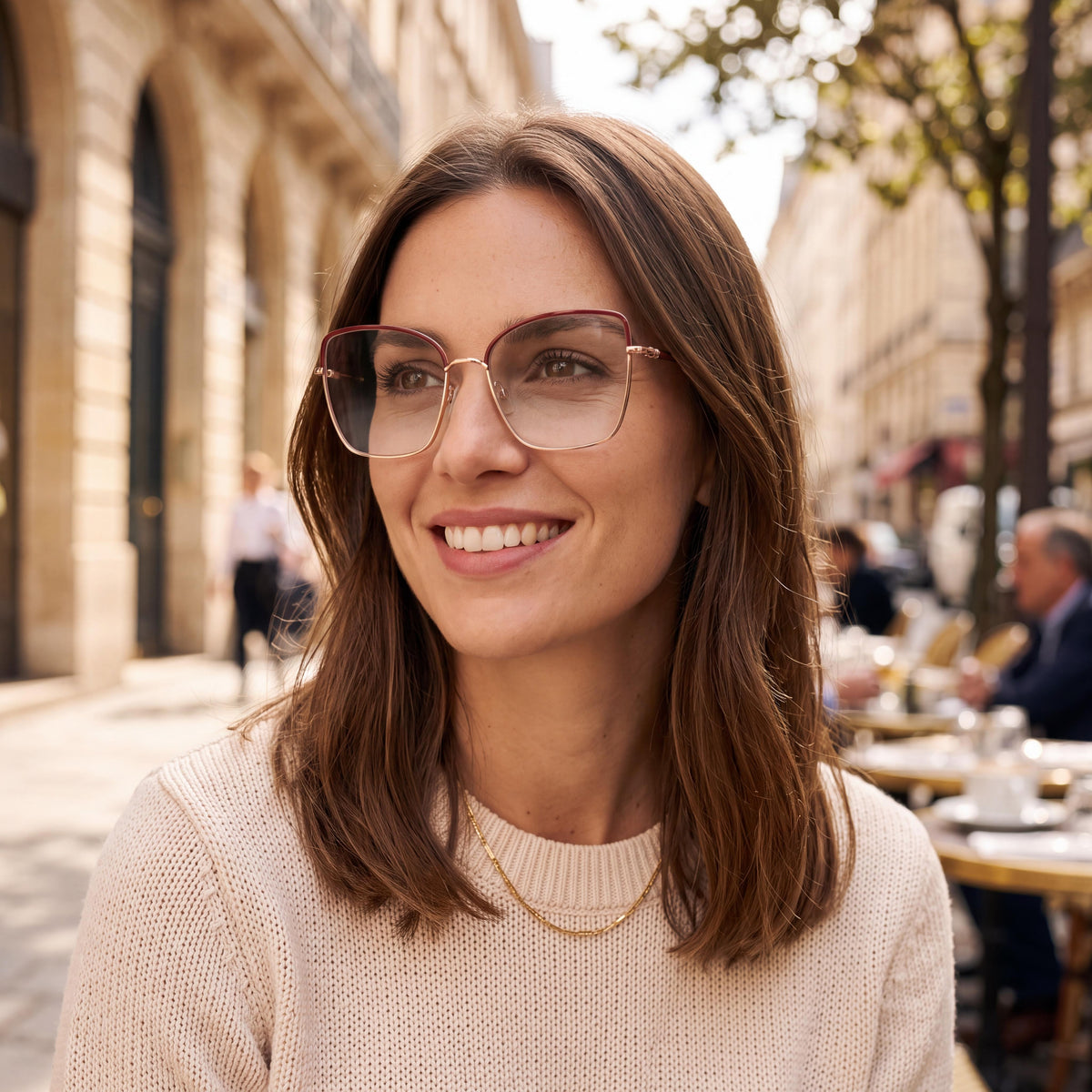 Carolina Herrera 0234 Women's Classic Style Red Gold Havana Metal Frame Eyeglasses 56mm Lens Width, Photo 5