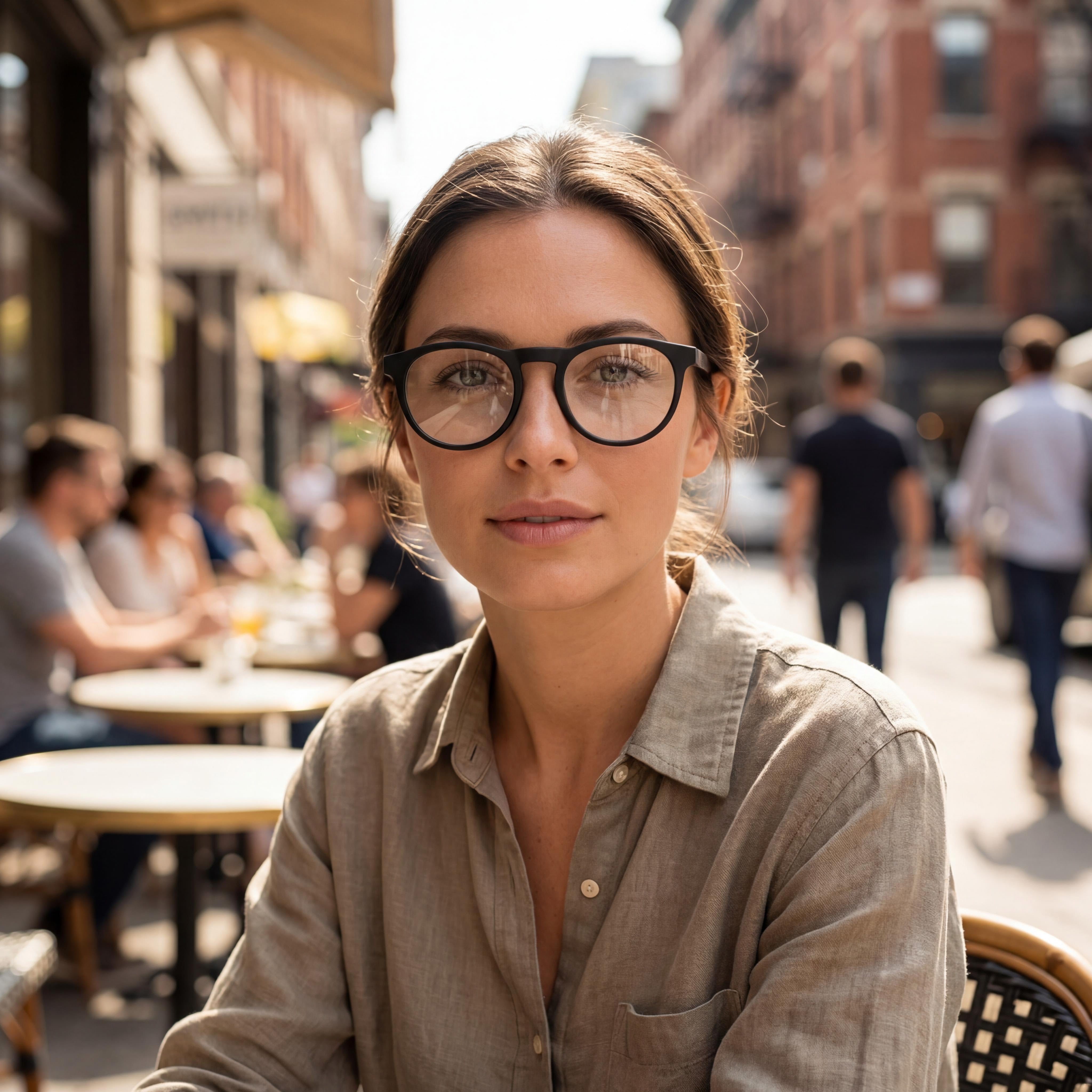 Smith Matte Black Rectangle Eyeglasses Unisex, Acetate 49mm, Photo 5