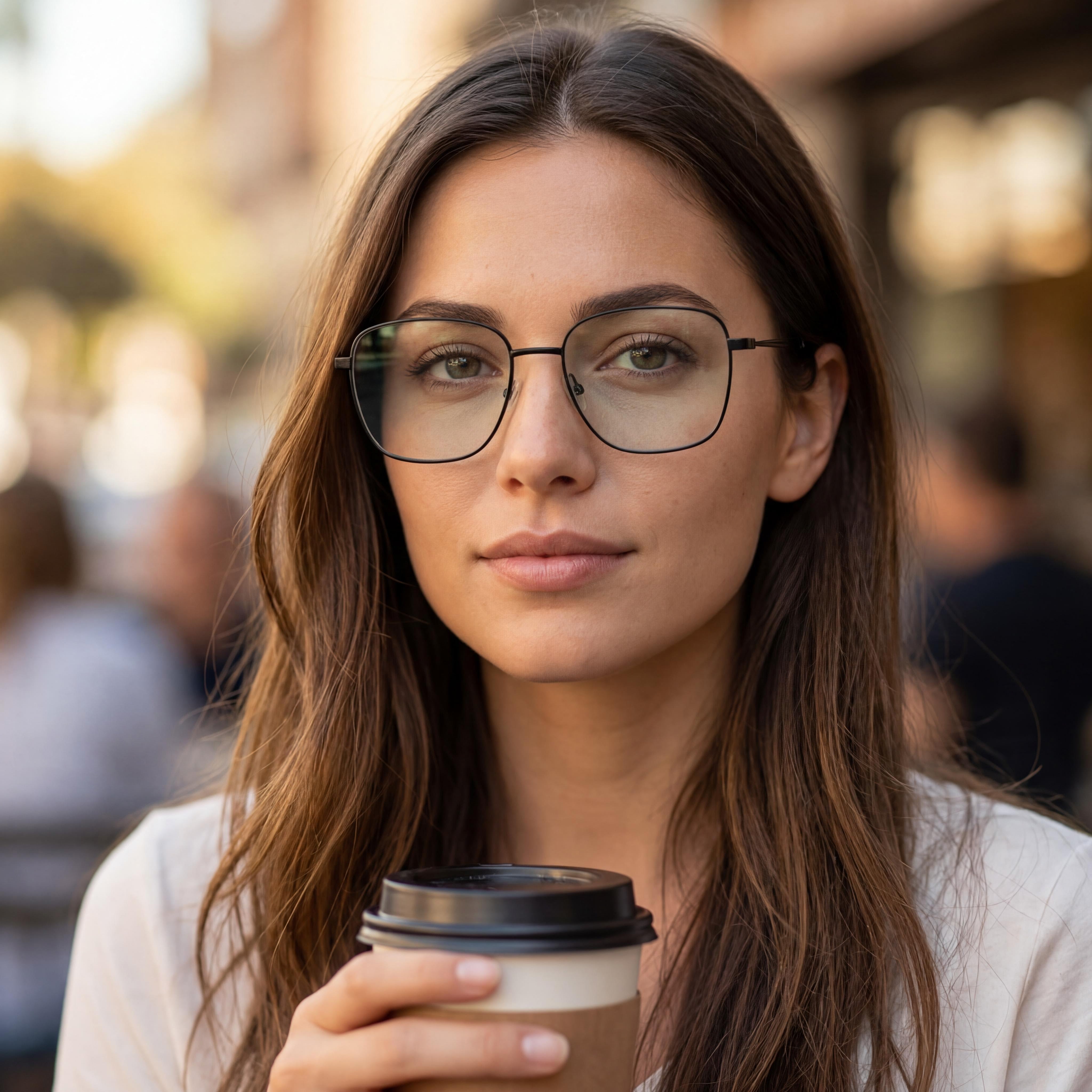 DKNY DK1031 Matte Black Square Eyeglasses Unisex, Propionate, 54mm, Photo 6