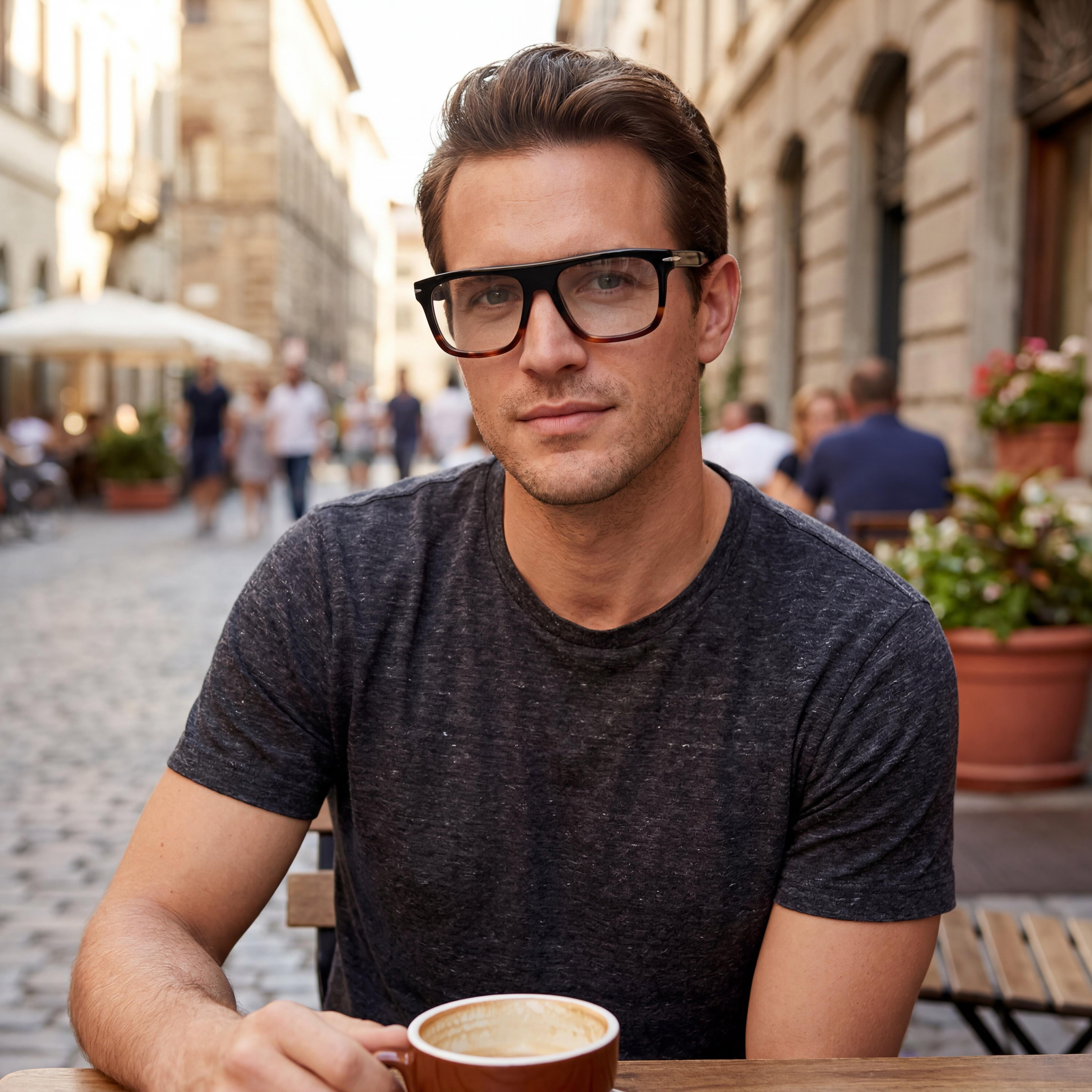 David Beckham Db 7096 Men's Modern Acetate Black Horn Frame Non-polarised Polycarbonate Lenses 53mm Eyewear, Photo 3