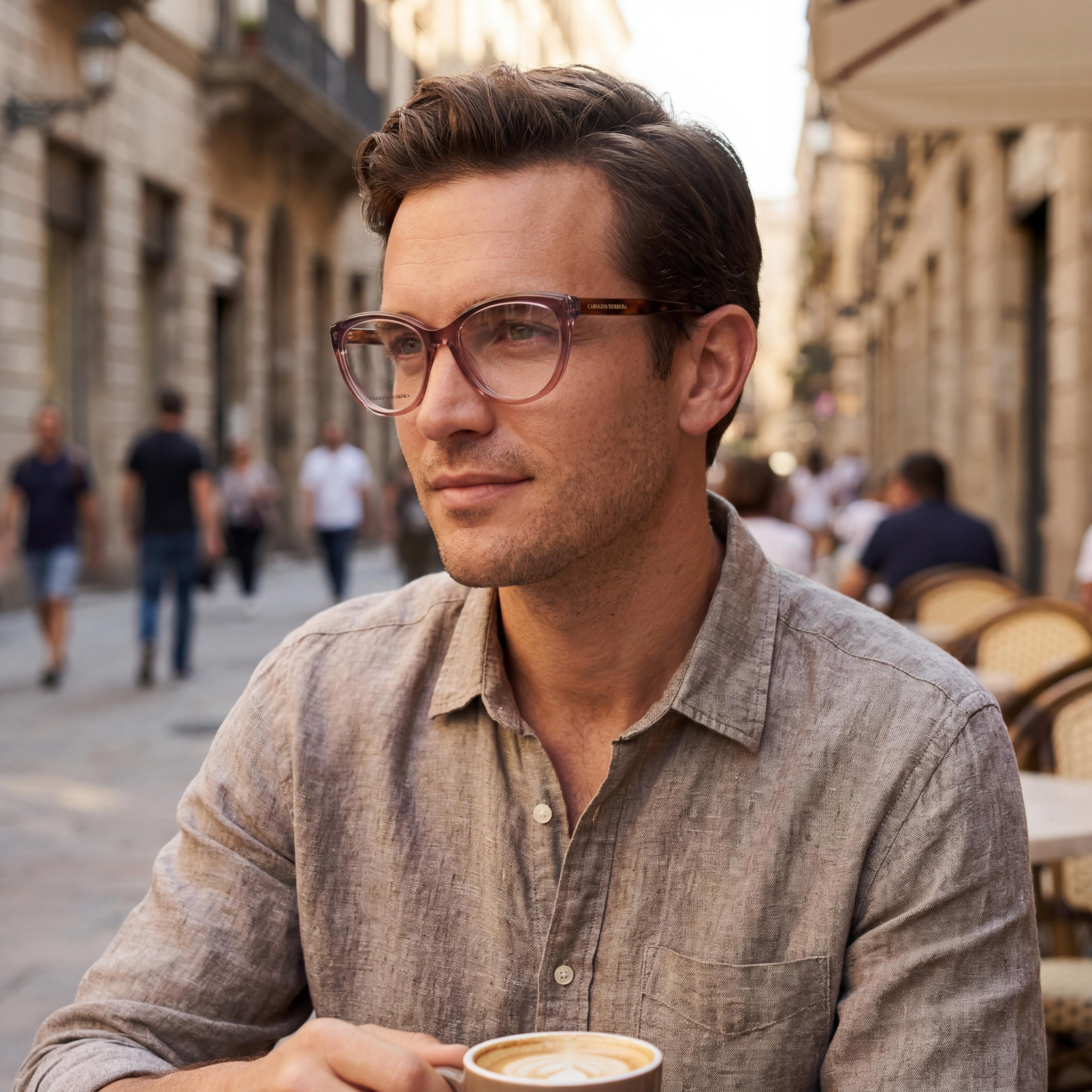 Carolina Herrera Her 0207 Men's Brown Grey Plastic Frame Polycarbonate Lens Non-Polarised 53mm Eyewear, Photo 4