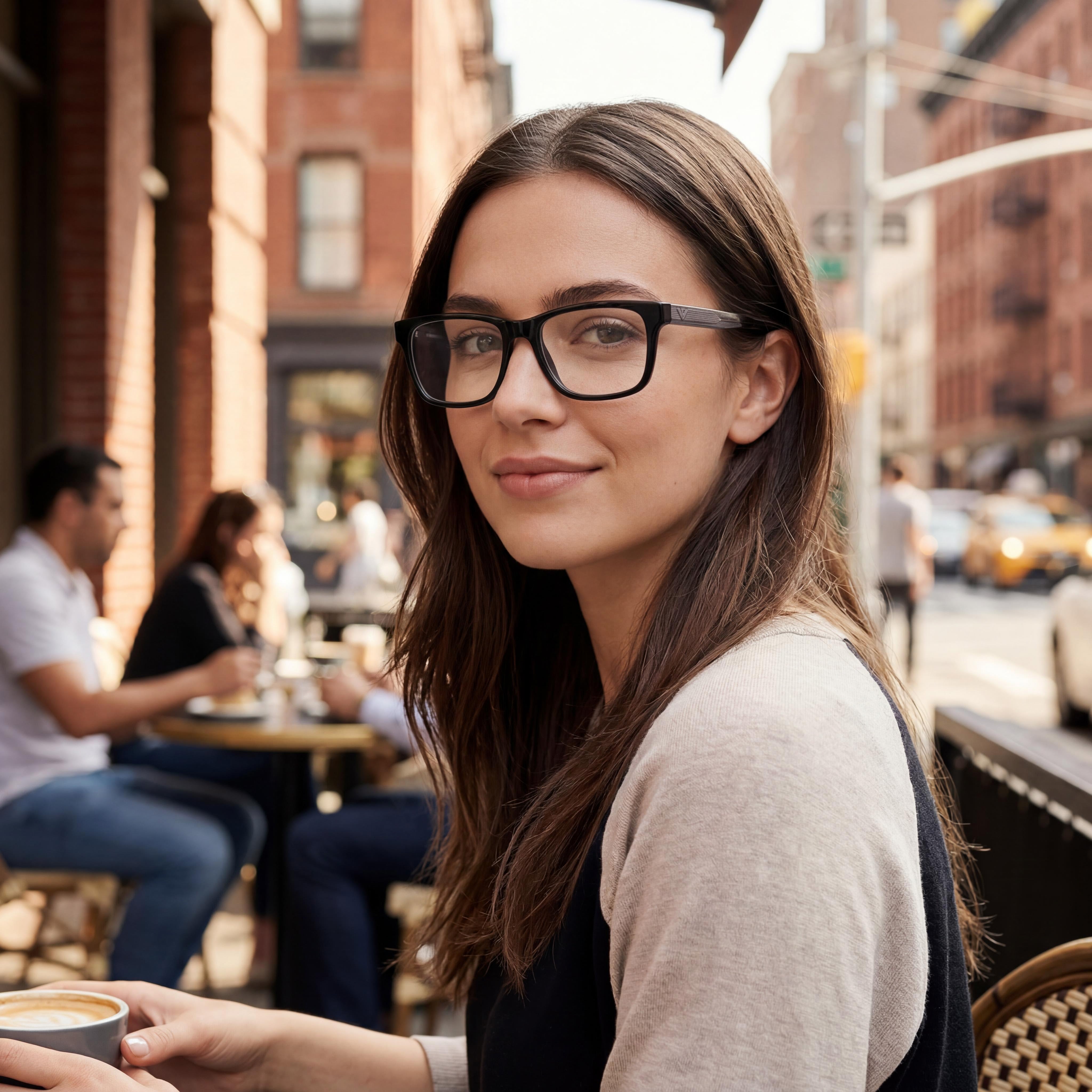 Emporio Armani Ea3218 Women's Black Plastic Optical Frame Eyeglasses with 55mm Lens, 17mm Bridge, 145mm Temple, Photo 6