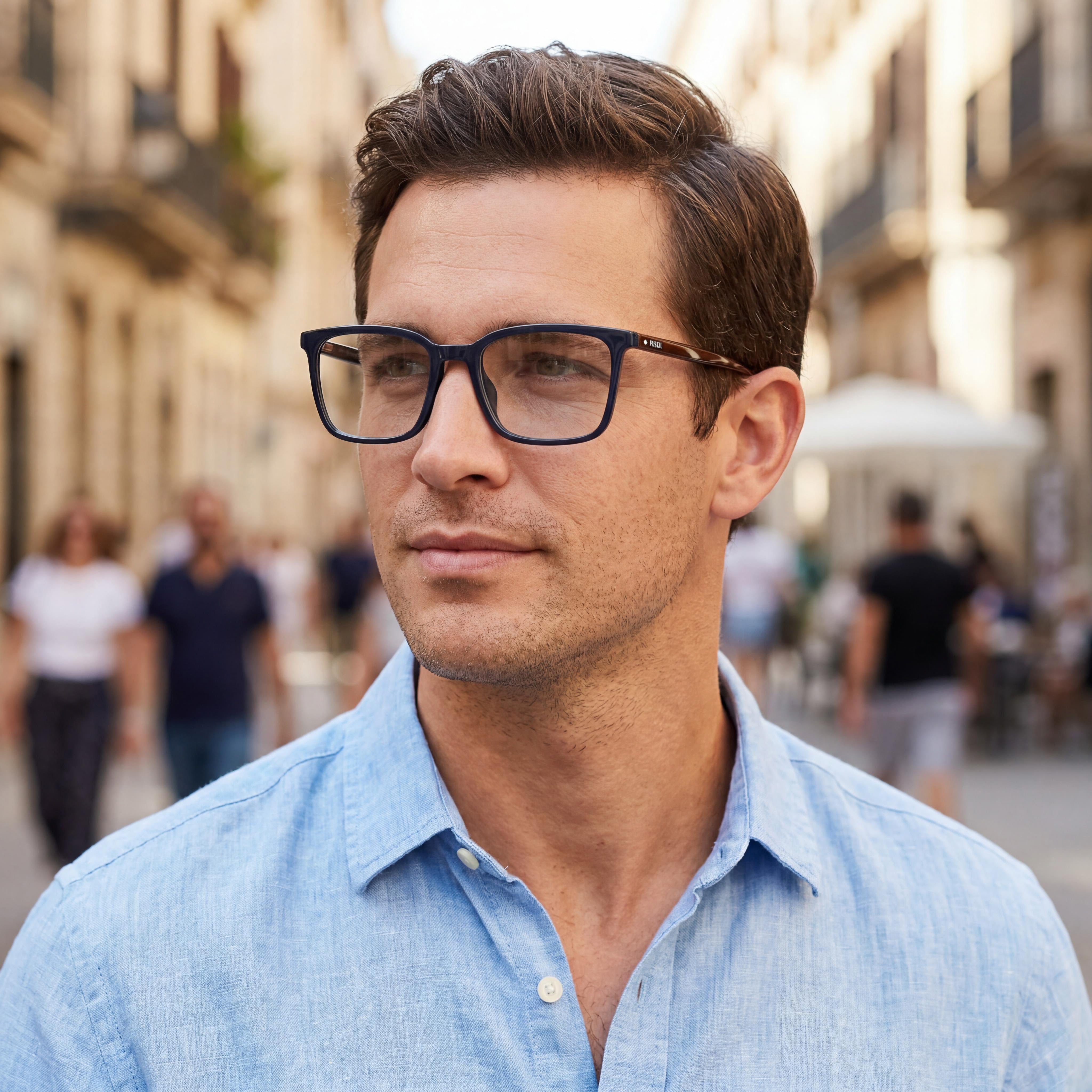 Gafas de sol Fossil Fos 7148 de acetato azul para hombre 53mm, Photo 5