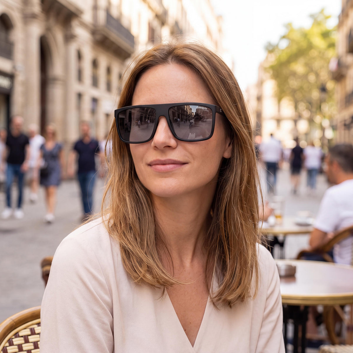 Carrera 8055/S Unisex Matte Black Grey Plastic Frame Polarized Grey UV Protection Sunglasses 58mm Lens, Photo 5
