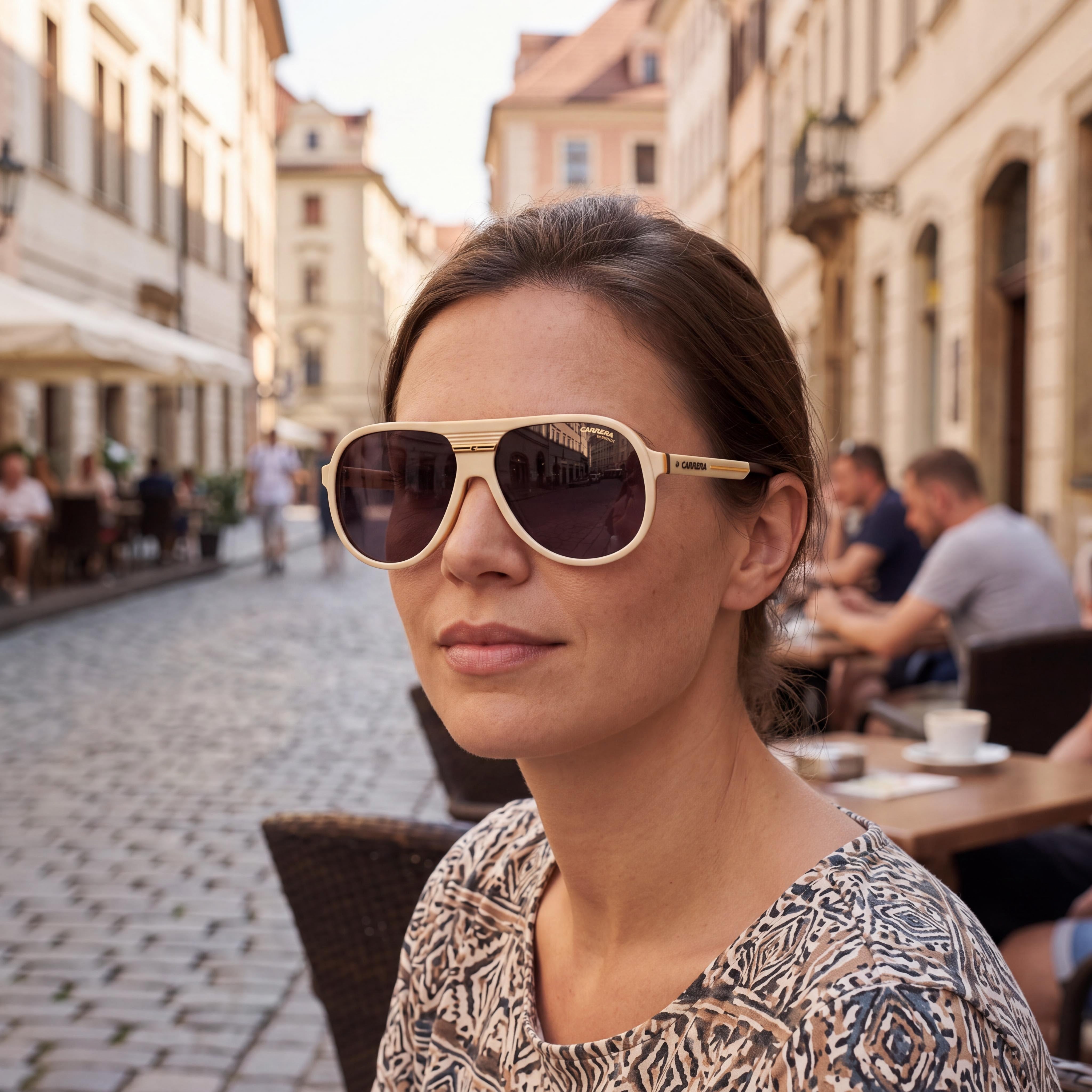 Carrera C SPORT 07/S Women's Cellulose Aviator Sunglasses Beige 59mm, Photo 3