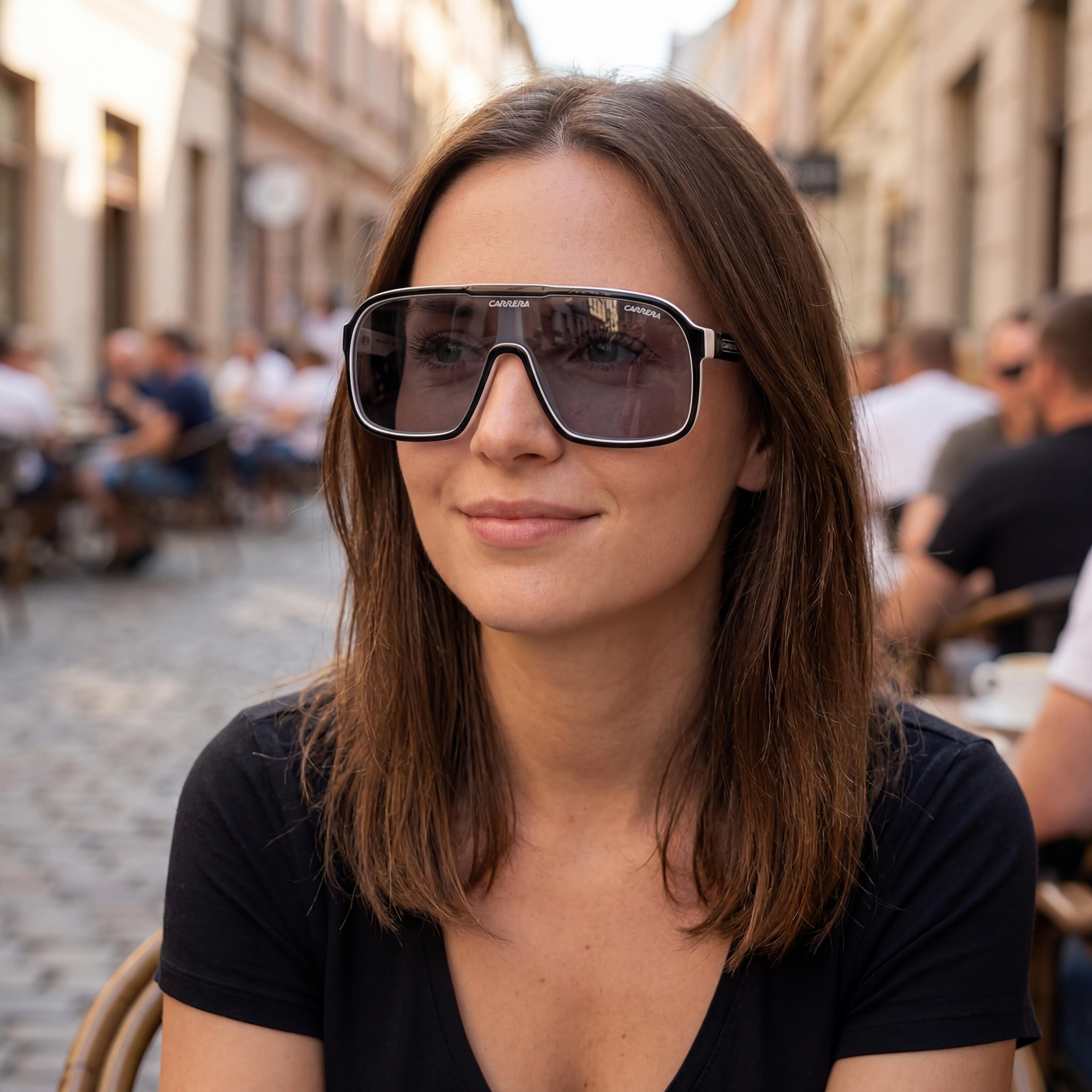 Gafas de sol unisex tipo aviador Carrera 1046/S negras, 99mm, Photo 5