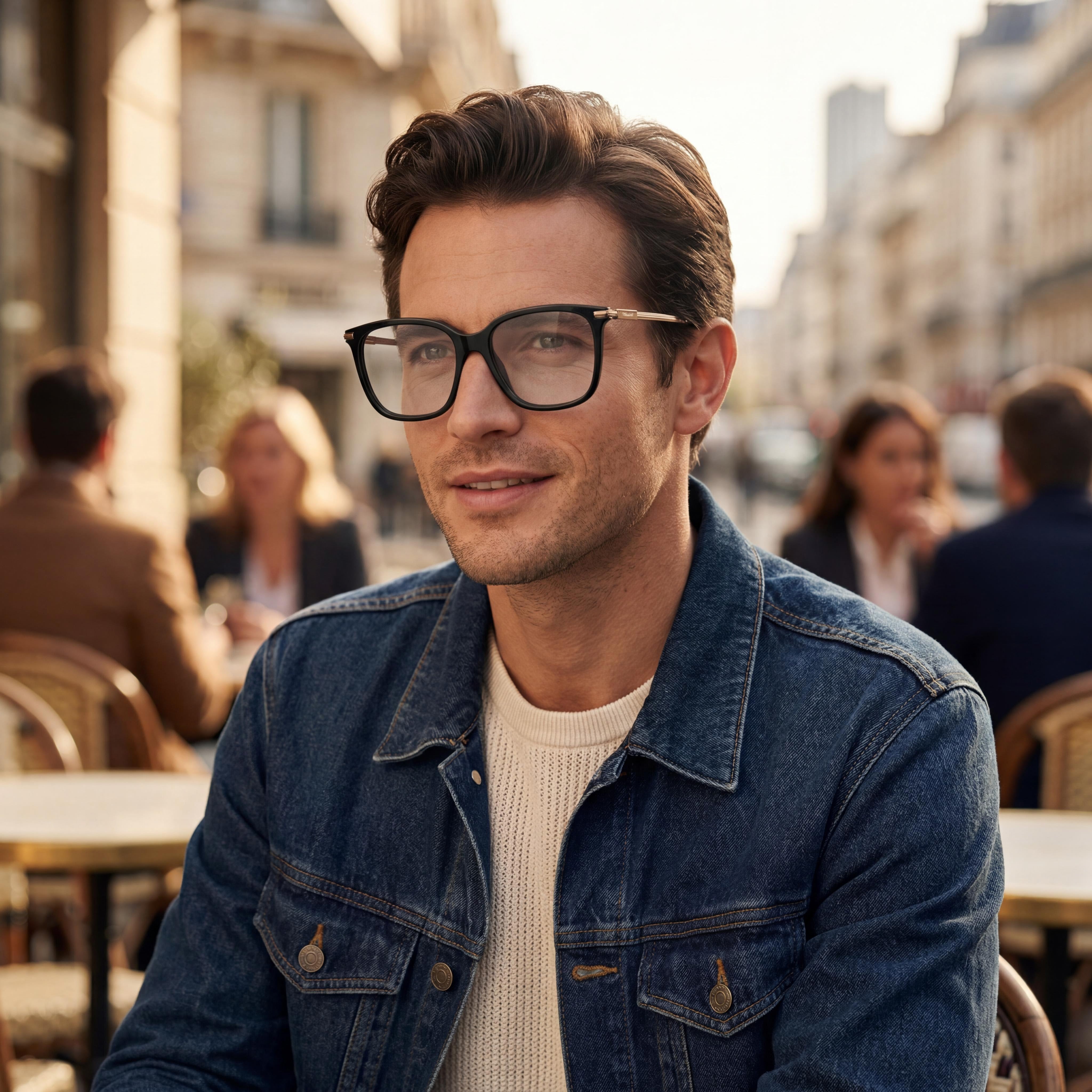 Salvatore Ferragamo Sf2992 Men's Black Acetate Eyeglasses with 53mm Lens Width, 15mm Bridge Width, and 145mm Temple Length, Photo 5