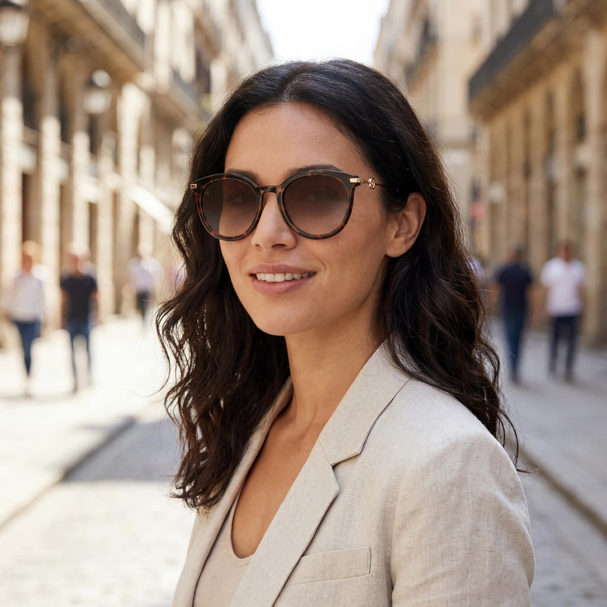 Kate Spade New York Keesey/G/S Women's Havana Plastic Frame Brown Gradient 53mm UV Protection Sunglasses, Photo 6