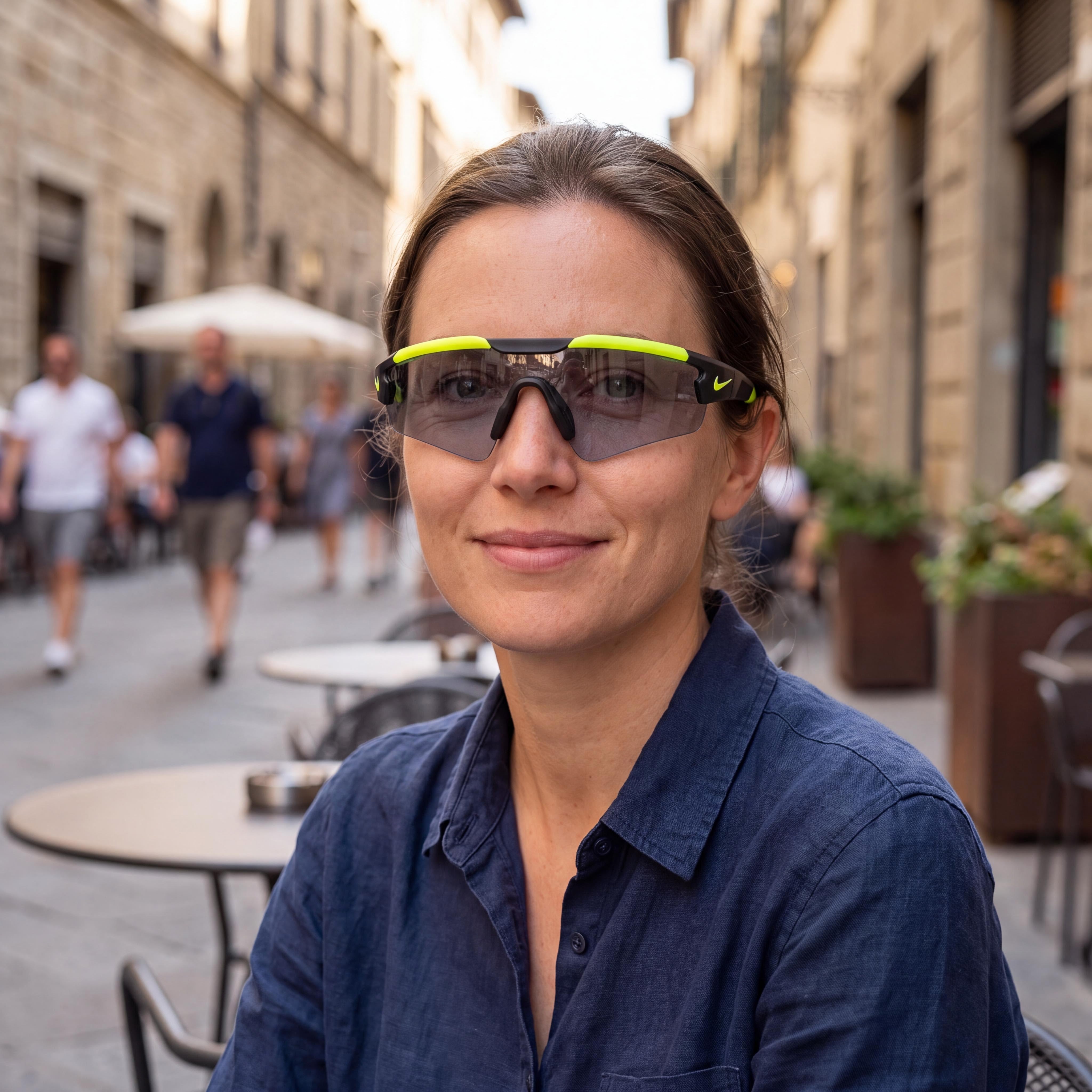 Nike CLOAK EV24005 Unisex Iniettato Frame Matte Anthracite Chrome Mirror 82%-92% UV Protected Sunglasses 57mm, Photo 4