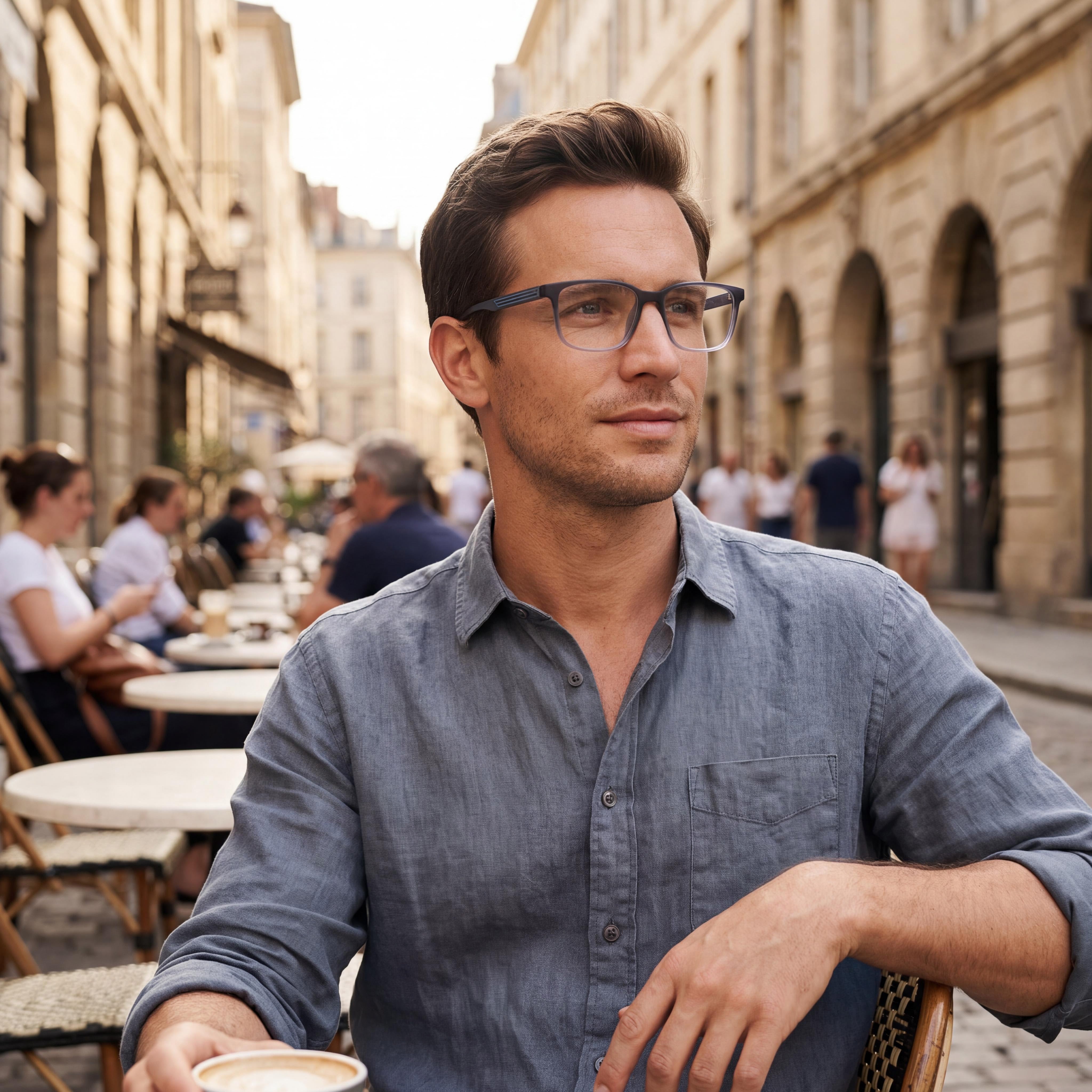 JOE Joe4102 Men's Eyeglasses Frames crafted from Acetate in Navy , featuring Polycarbonate Lenses, 54mm Lens Width, Photo 6