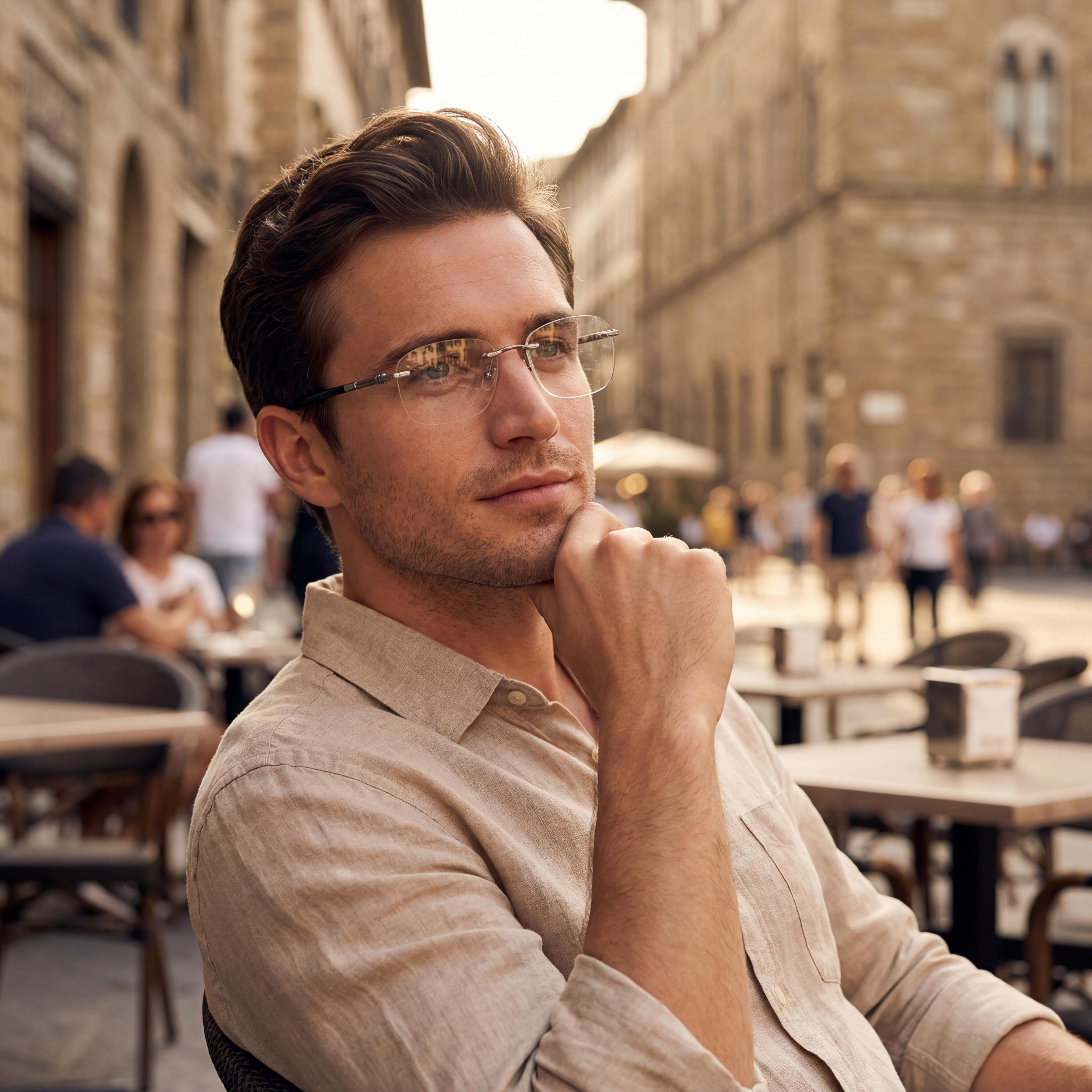 BOSS Men's Casual 1551/C Metal Optical Eyeglass Frames 54mm Lens 20mm Bridge, Photo 6