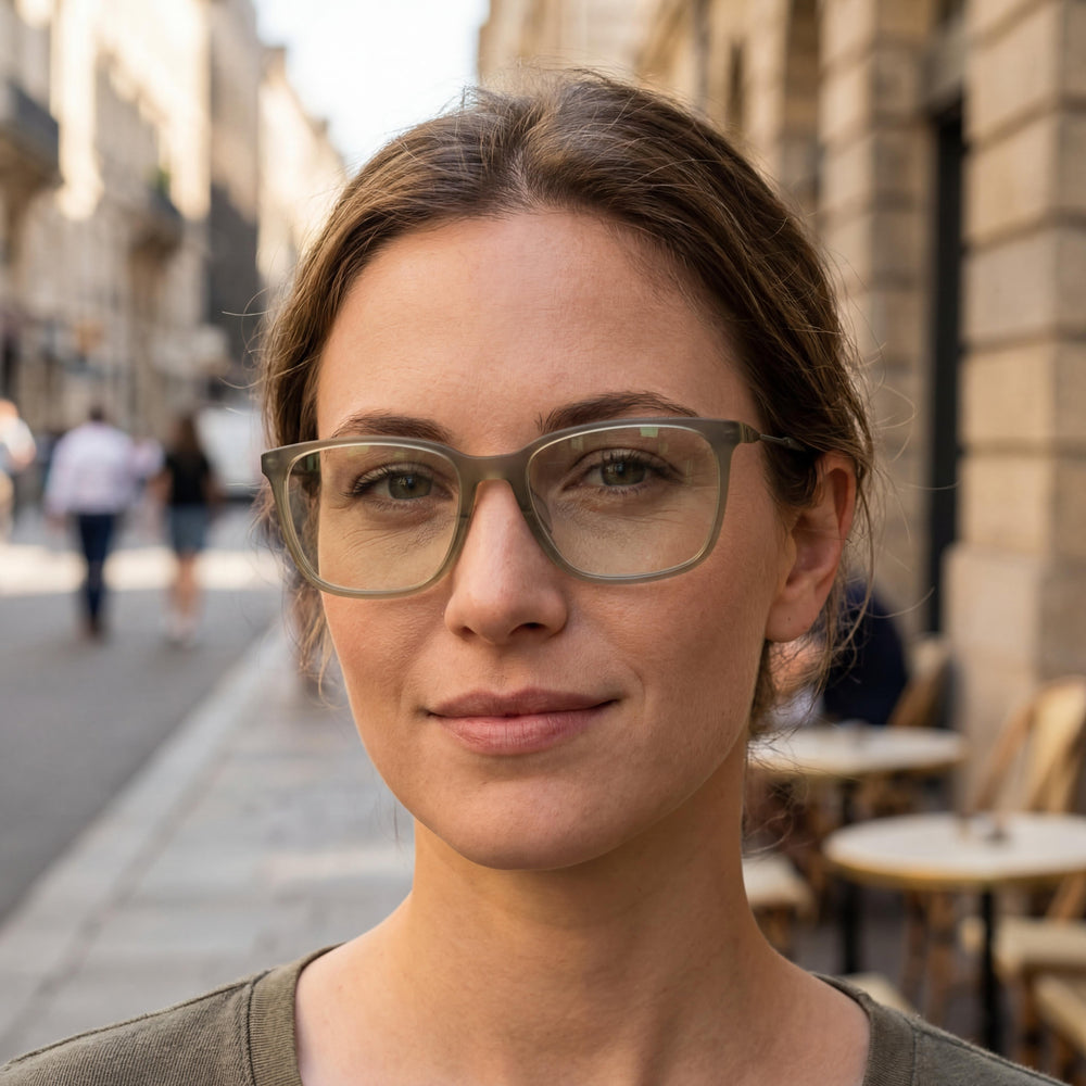 Gafas unisex modernas Under Armour con montura de acetato y lentes de policarbonato, color verde mate, ancho de 55 mm