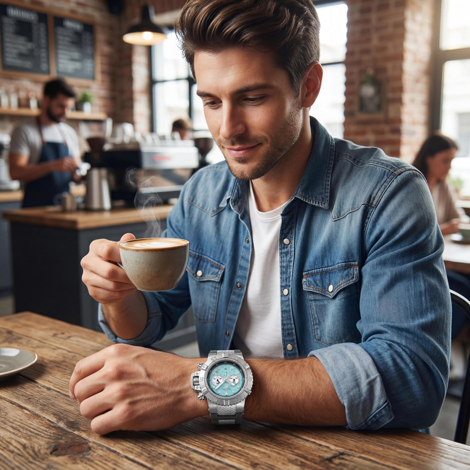 Reloj cronógrafo Invicta para hombre, colección Subaqua IN-47826-AMZUK, con caja de acero inoxidable y esfera azul, 50 mm, Photo 4