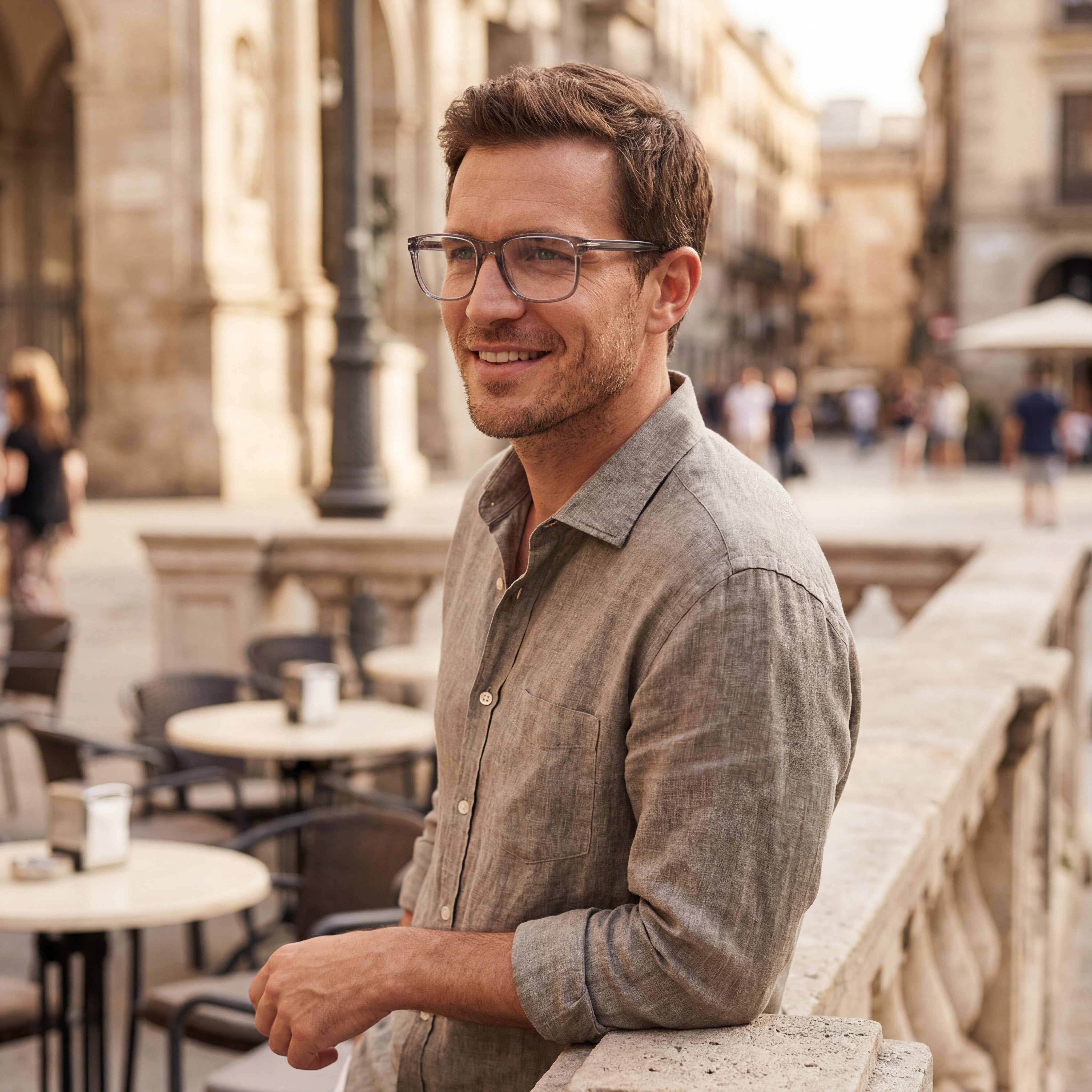 Gafas David Beckham Db 1063 para hombre con montura de plástico gris, lentes de policarbonato y un ancho de lente de 57 mm, Photo 5