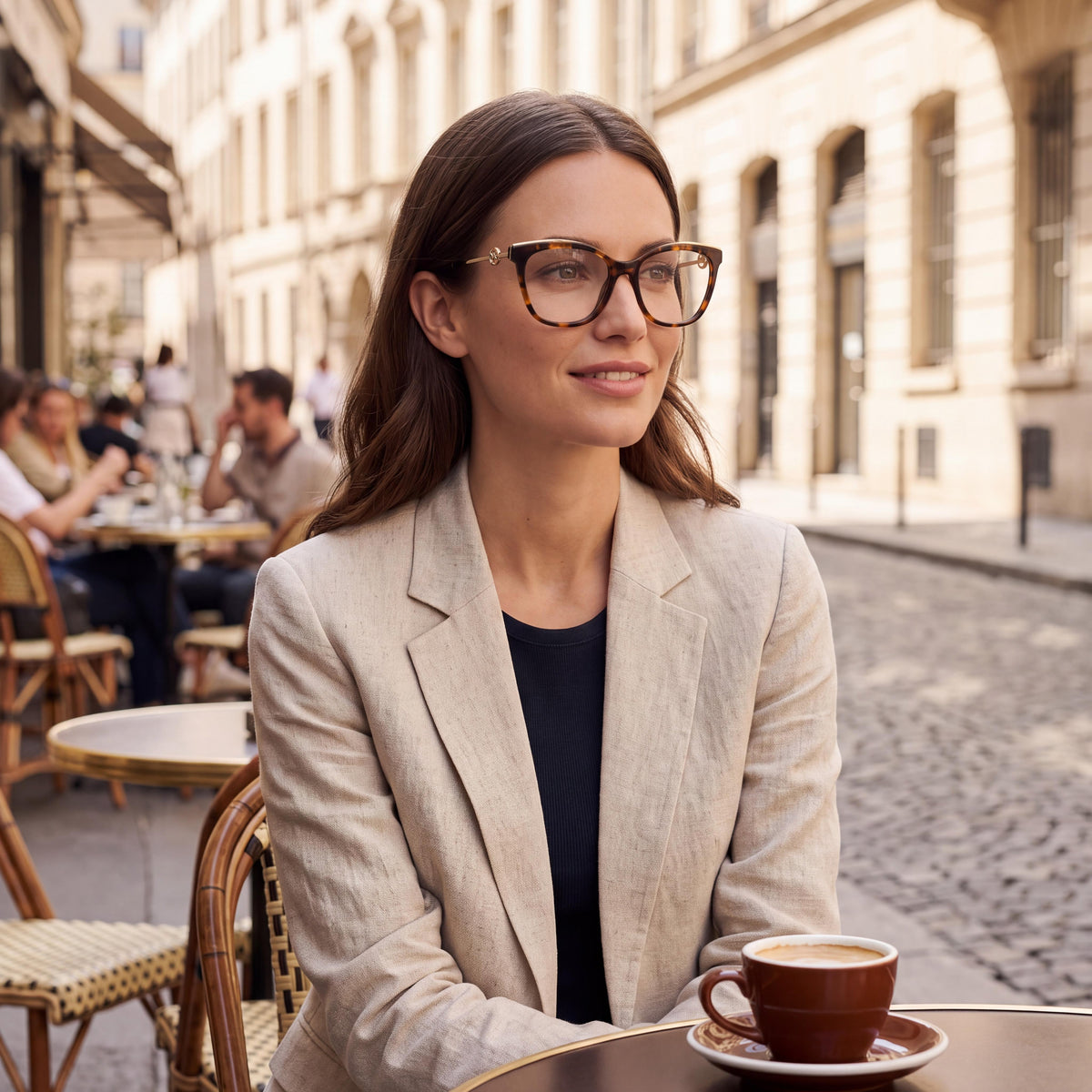 Michael Kors Mk4076u Rome Universal Fit Women's Acetate Prescription Eyeglass Frames Dark Tortoise 54mm, Photo 5