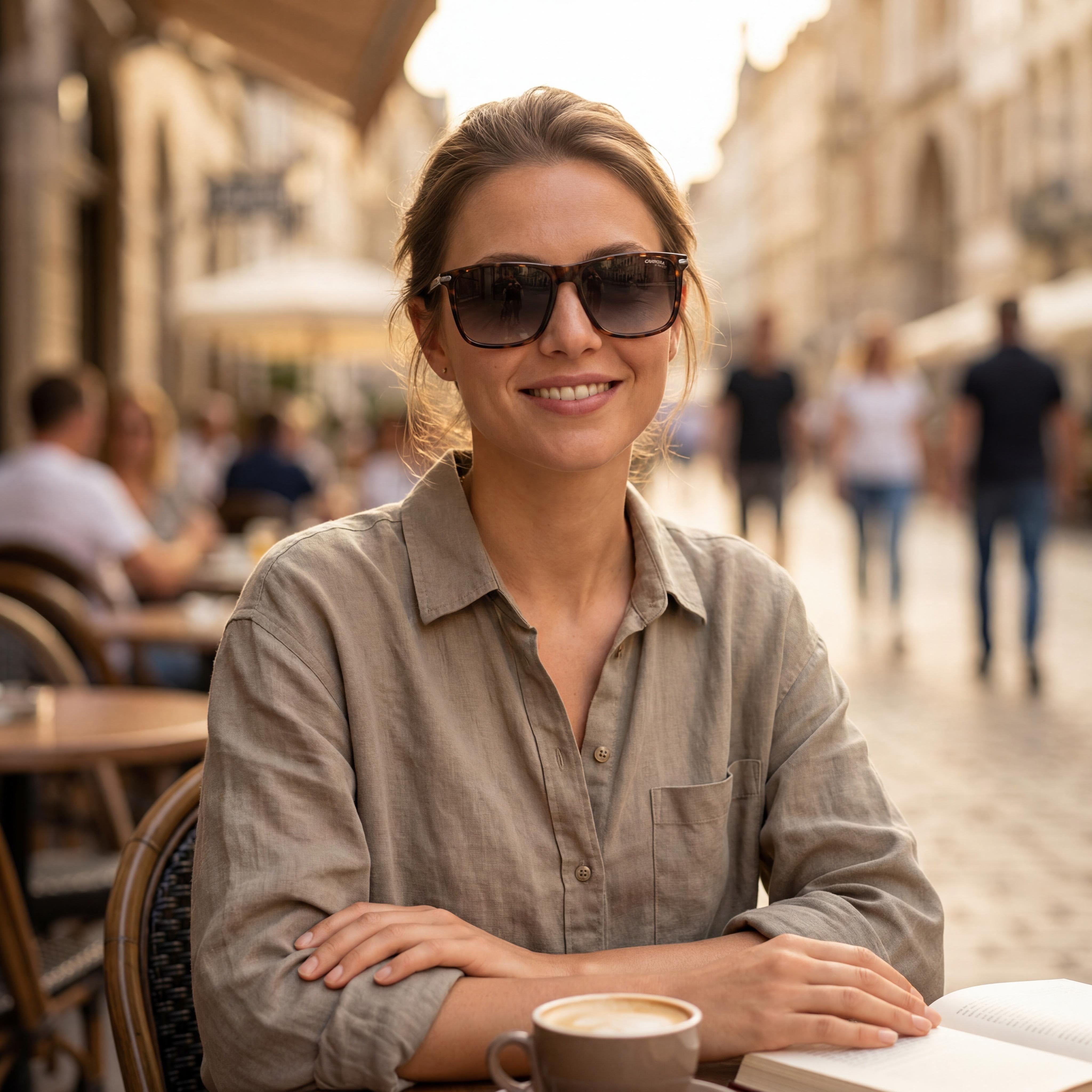 Carrera 298/S Unisex Dark Havana Injection Propionate Frame Sunglasses with Dark Grey Lenses, UV Protection, 57mm, Photo 5