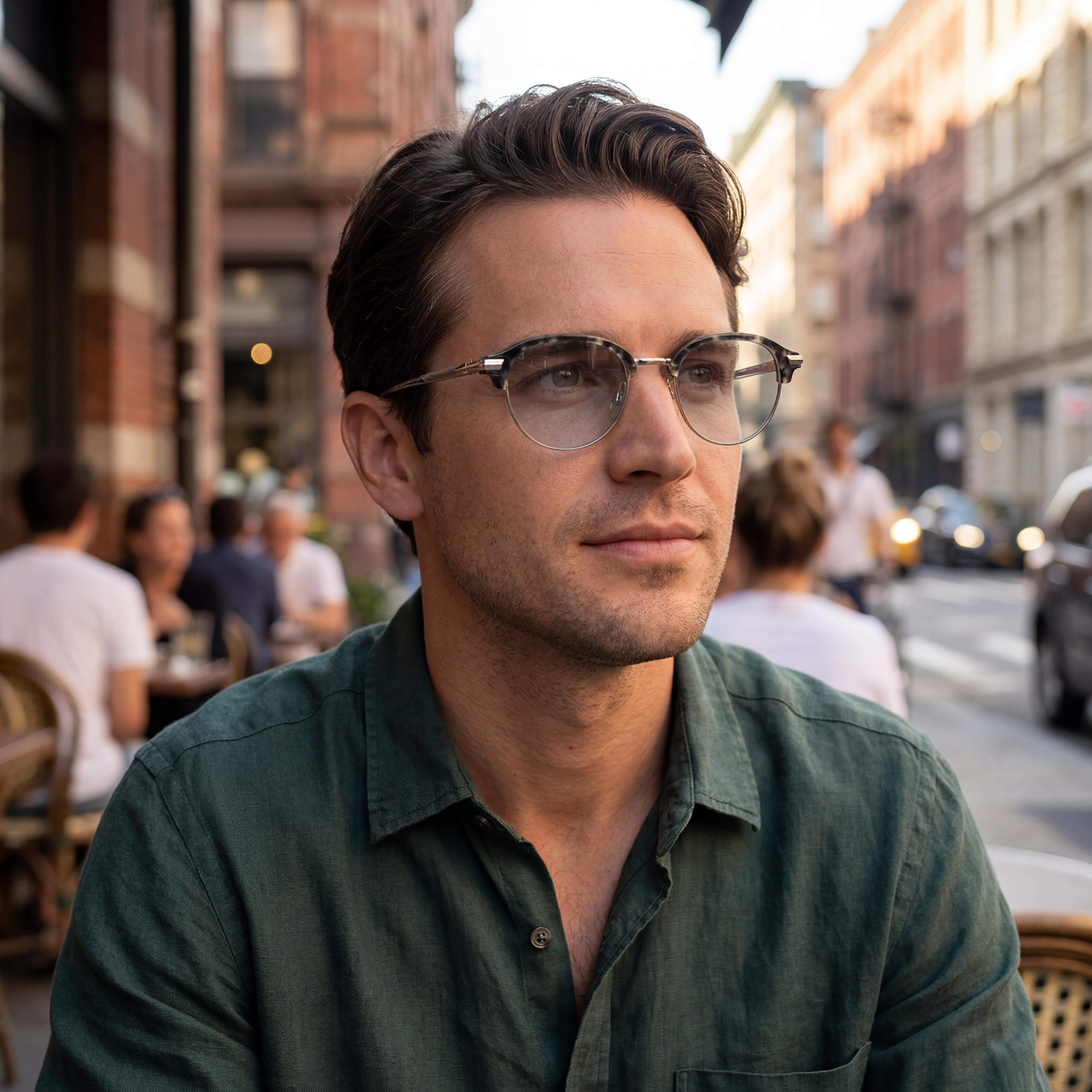 Rag & Bone Modern Men's Alloy Steel Frame Grey Havana Polycarbonate Lens Sunglasses 48mm, Photo 3