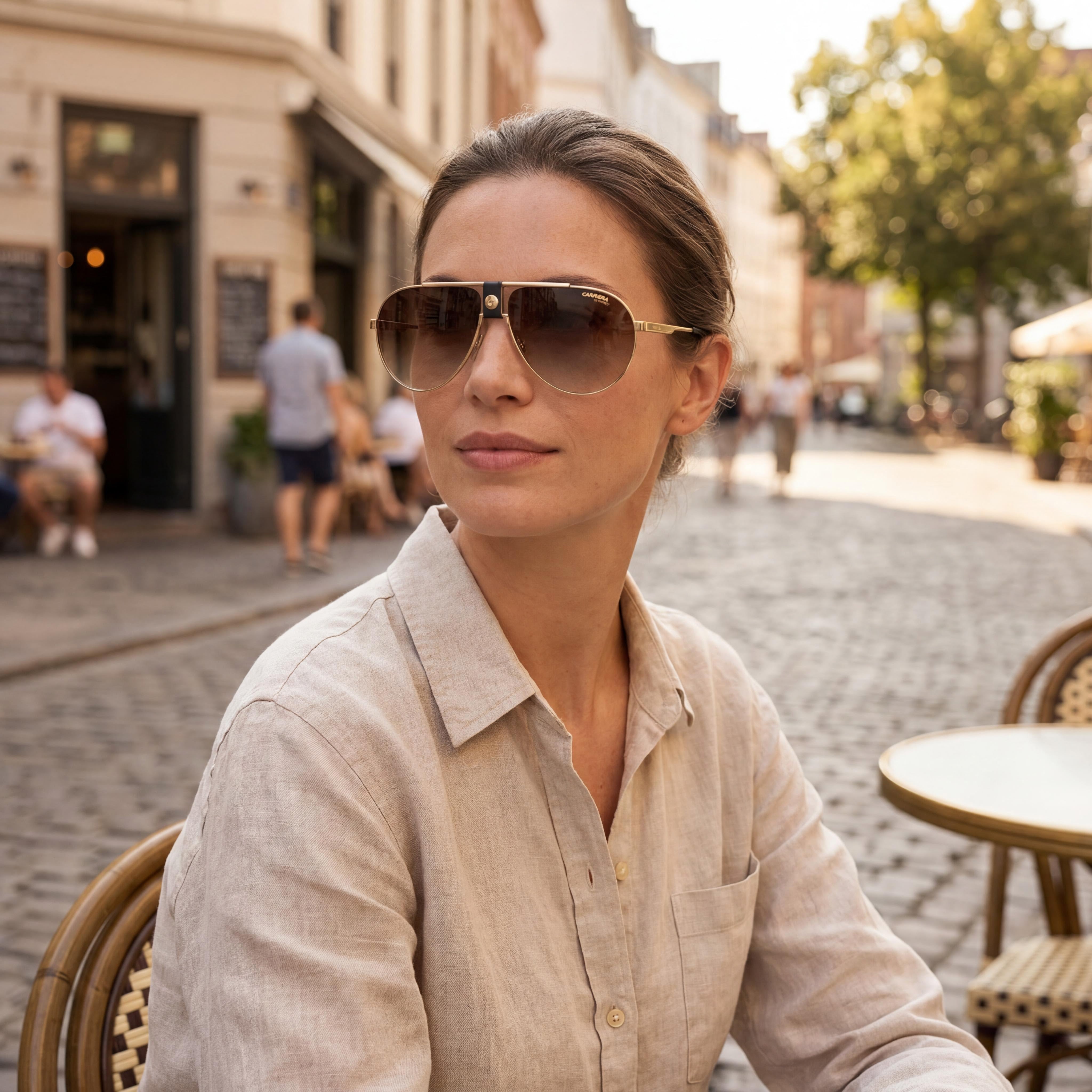 Carrera 1033/S Gold Aviator Metal Unisex Sunglasses, Photo 6