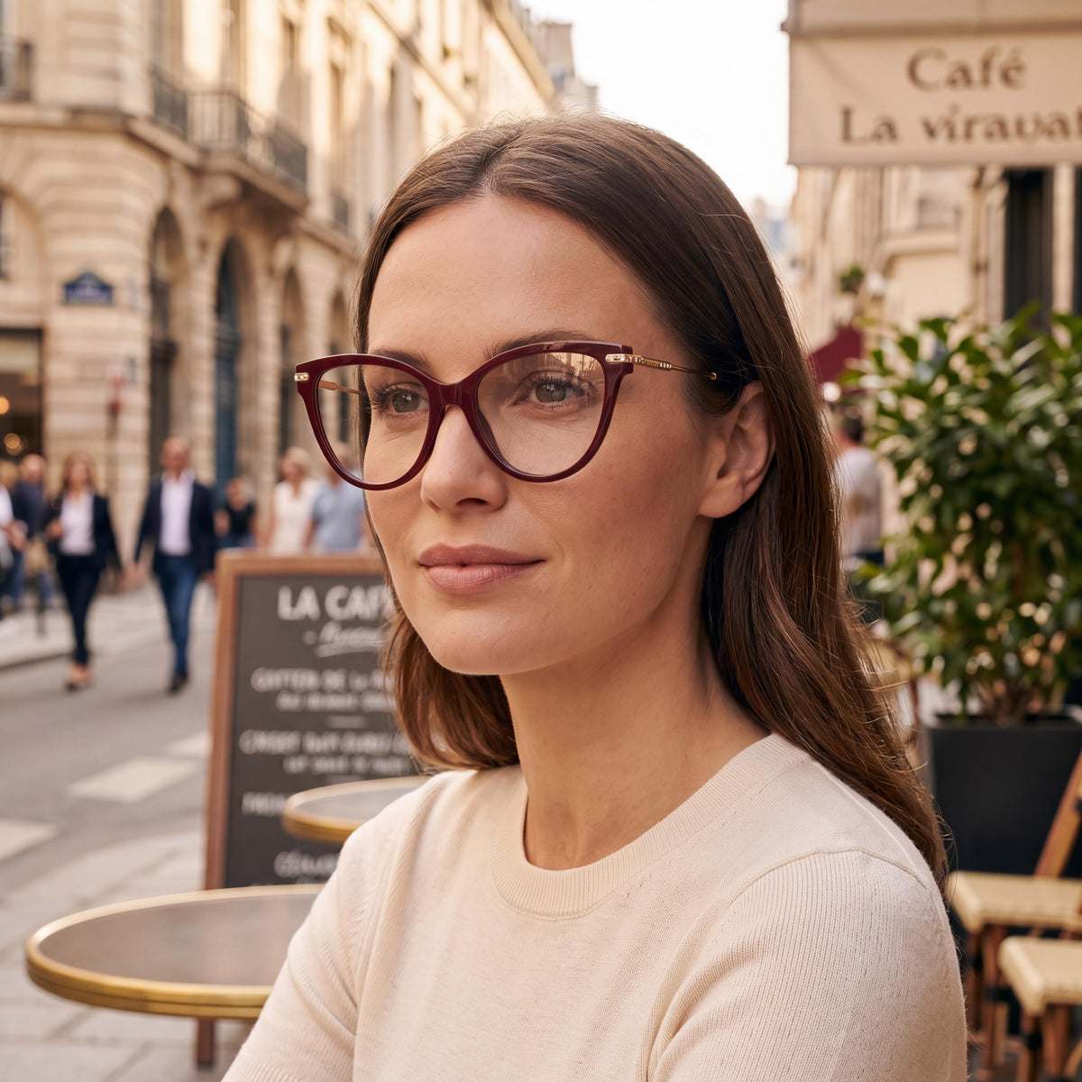 JIMMY CHOO Women's Luxury Stylish Timeless Design Premium Acetate Multicolor Eyewear, 54mm Lens Width, Photo 3