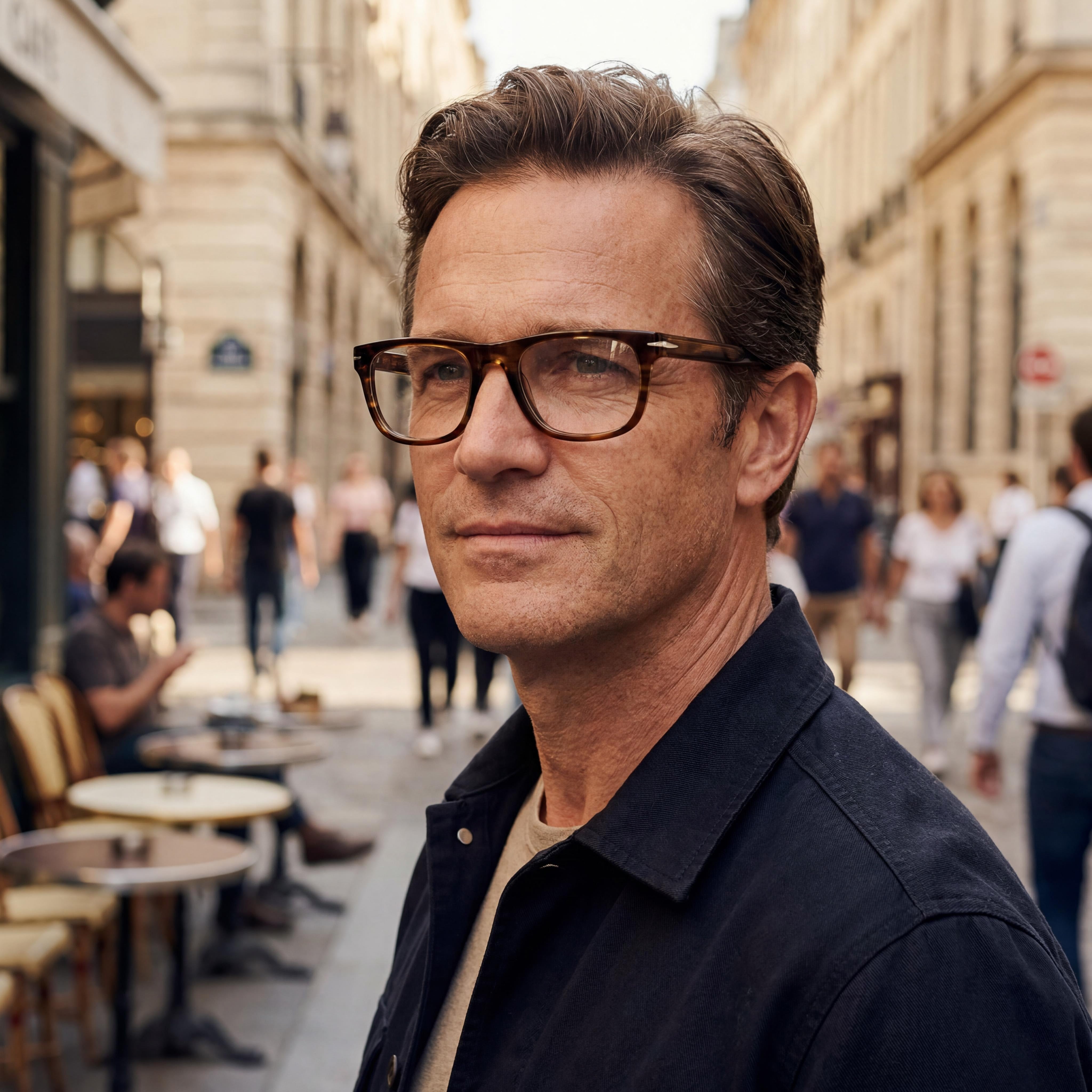 David Beckham Db 7085 Men's Striped Olive Acetate Eyeglasses with Clear Demo Lenses, Prescription Ready 52mm, Photo 6