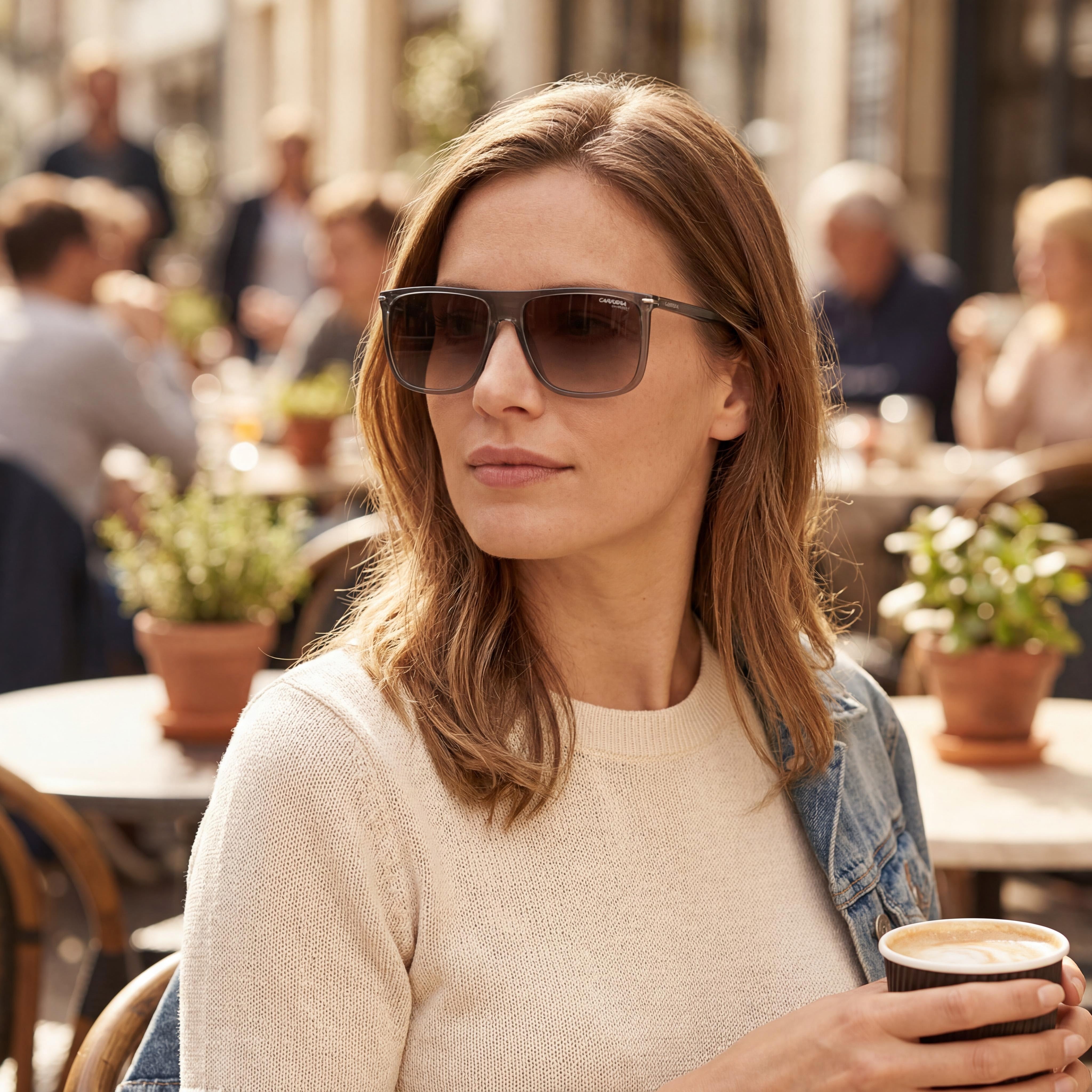 Carrera 278/S Unisex Grey Brown Shaded Injection Proprionate Brown Gradient Sunglasses 58mm UV Protection, Photo 4