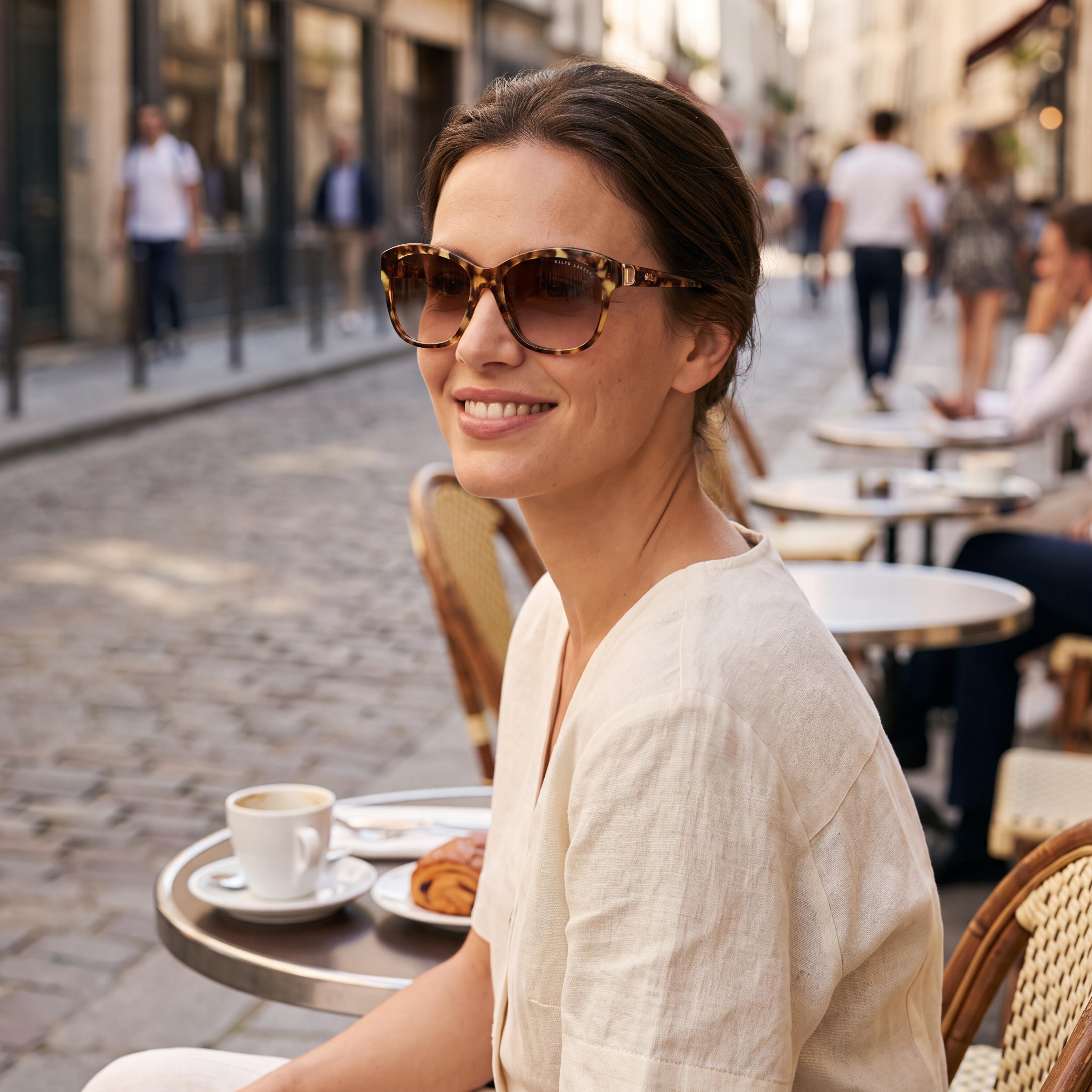 Ralph Lauren Rl 8190q Women's Acetate Havana Gradient Brown Sunglasses 55mm, Photo 6