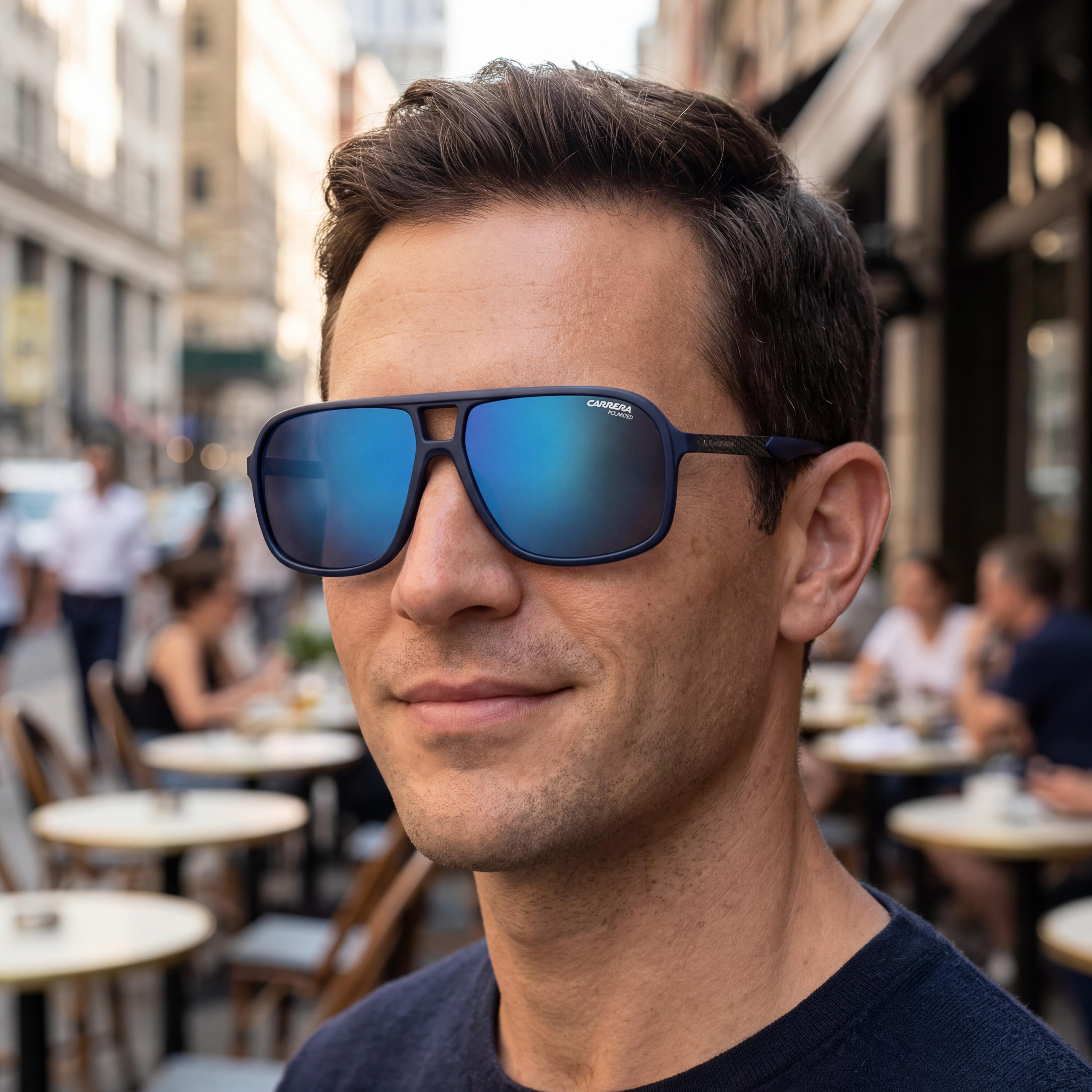 Carrera Men's Heritage Timeless Pilot Polyamide Sunglasses with Blue Sky Mirror UV Protected Lenses 61mm, Photo 6