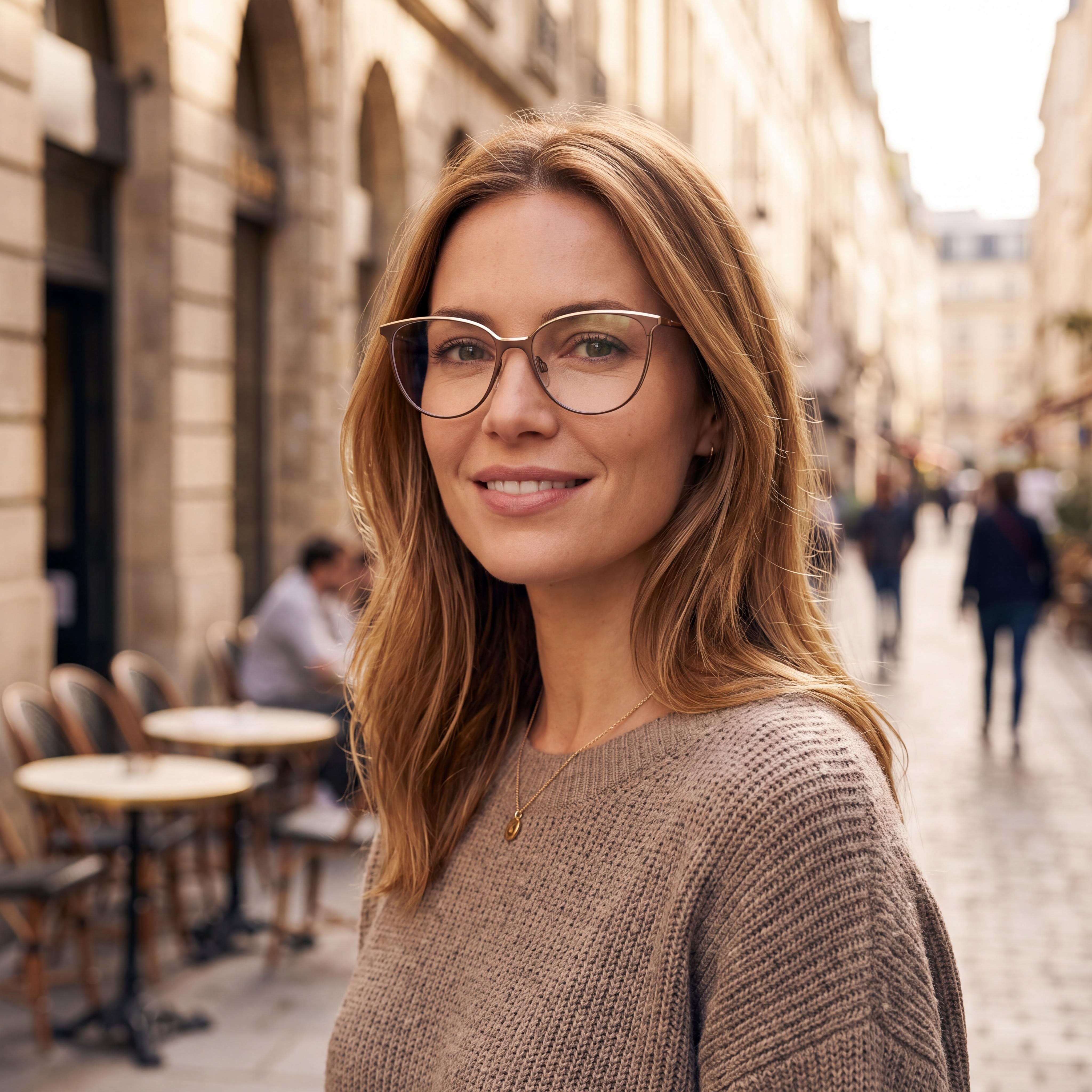 rag & bone RNB3032 Women's Gold Brown Stainless Steel Frame with Polycarbonate Lenses 54mm, Photo 6