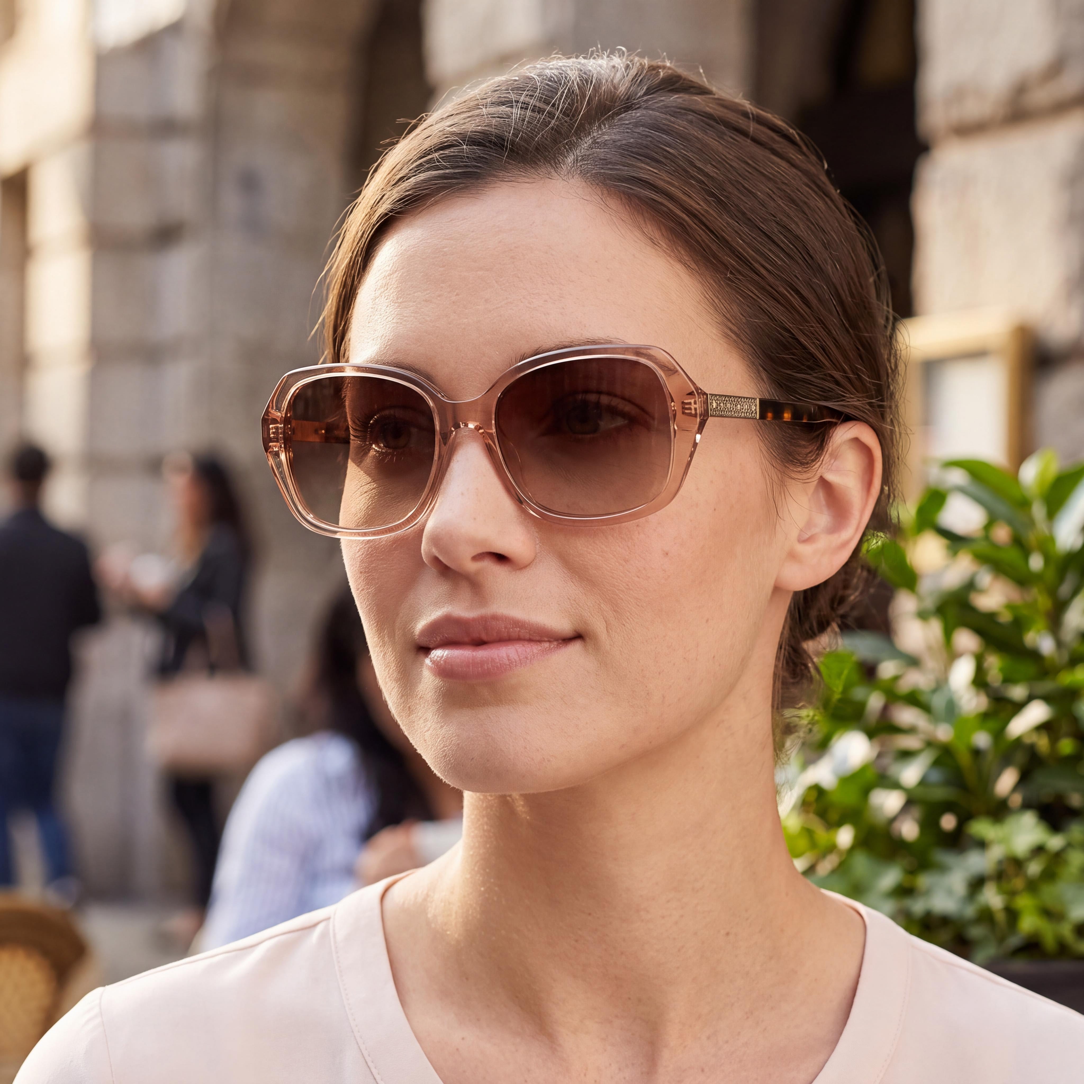 kate spade new york Yvette/S Women's Acetate Frame UV Protection Non-Polarized Sunglasses Brown Gradient 54mm, Photo 5